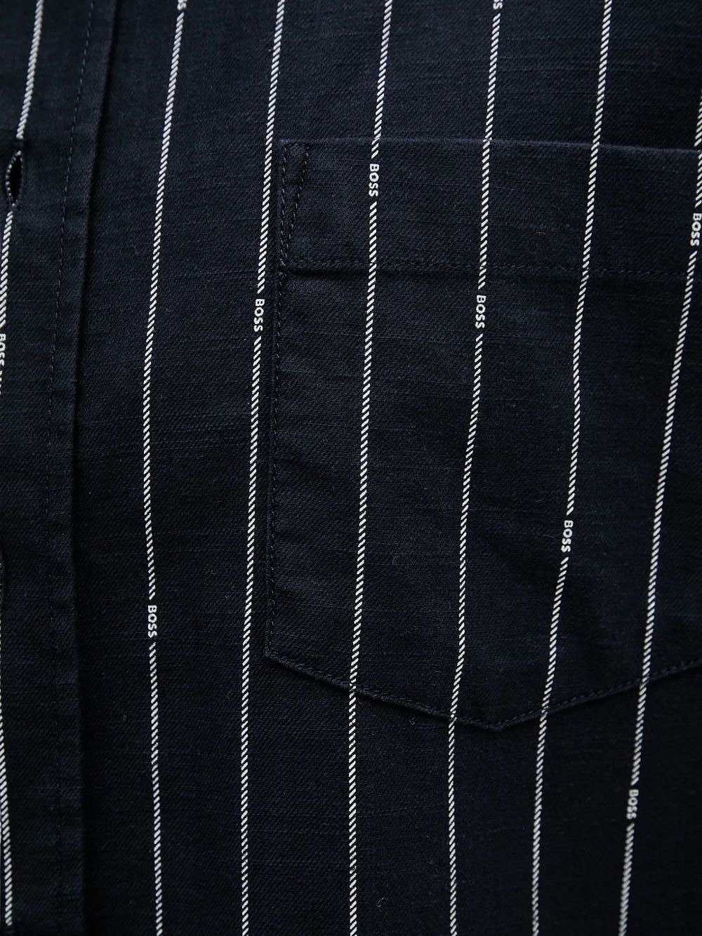pinstripe logo shirt - 5