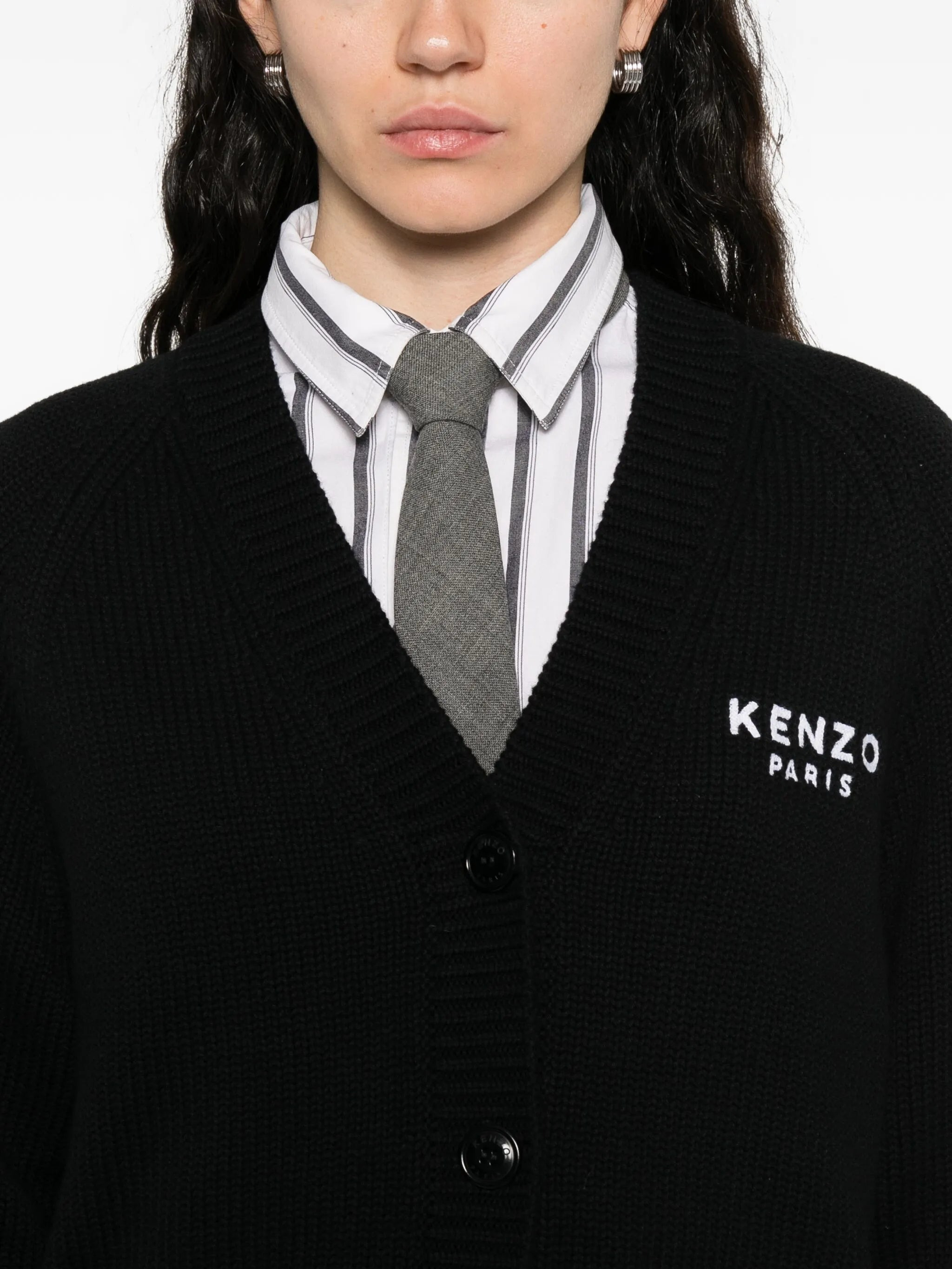 Kenzo Boke Flower Logo-embroidered Button Cardigan - 5