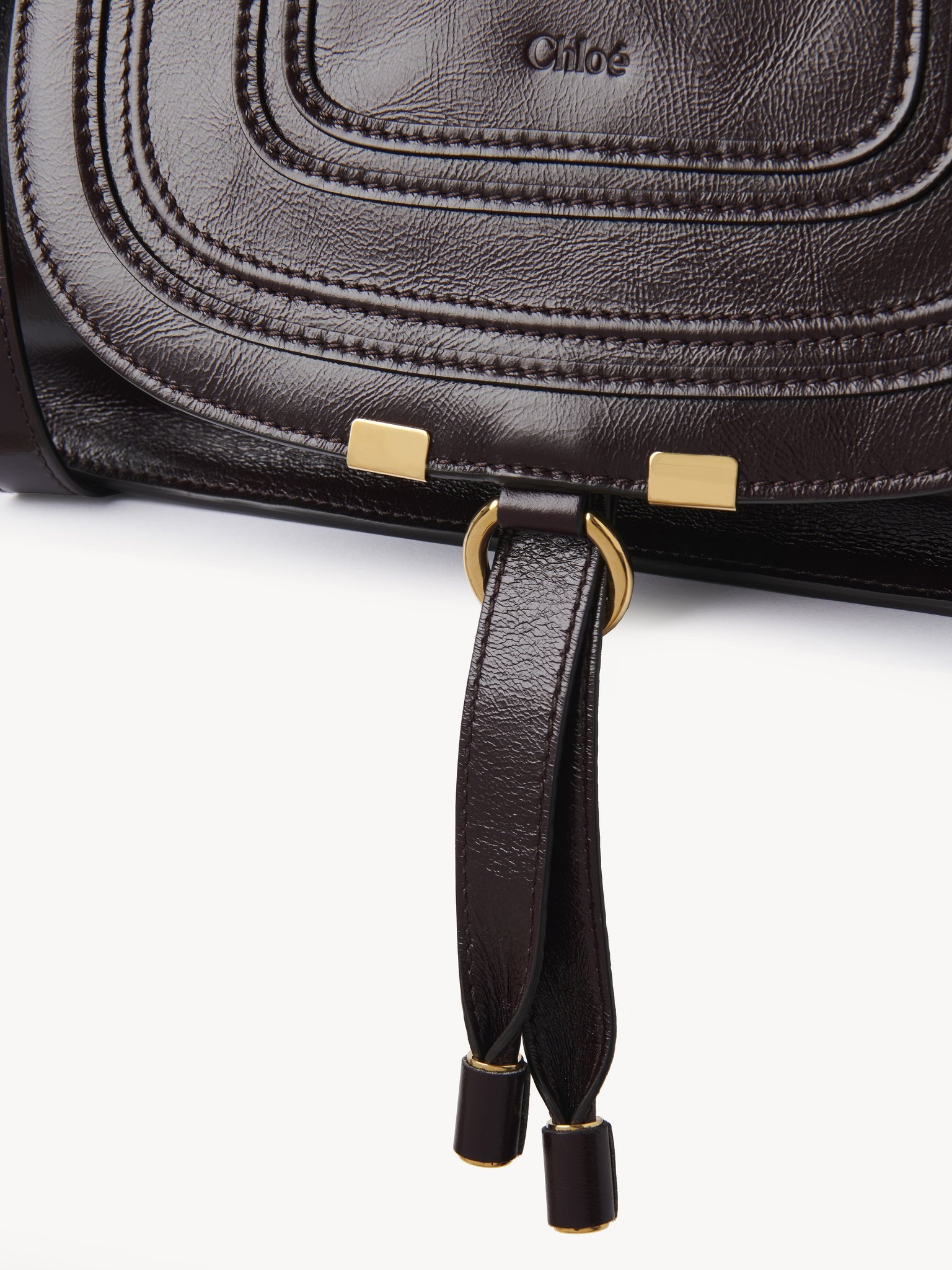 SMALL MARCIE BAG IN SHINY LEATHER - 7