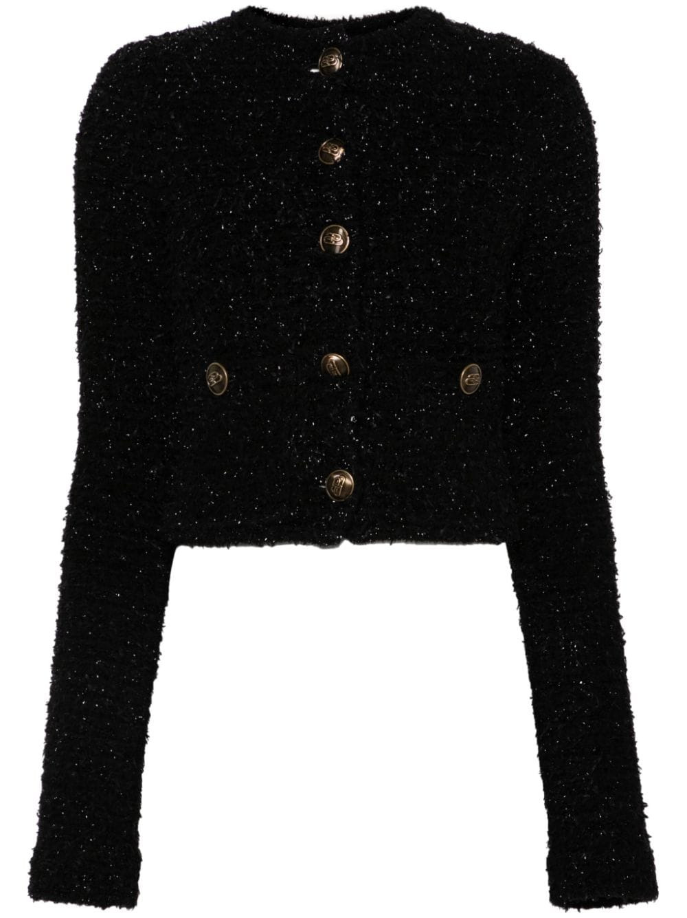 Balenciaga Bouclé cropped jacket - 1