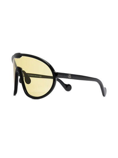 Moncler curved visor sunglasses outlook