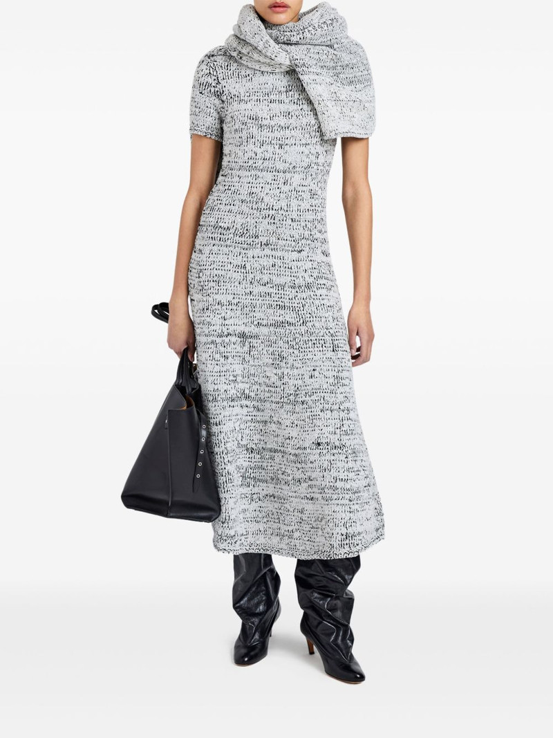 Proenza Schouler short-sleeve speckled knit midi dress outlook