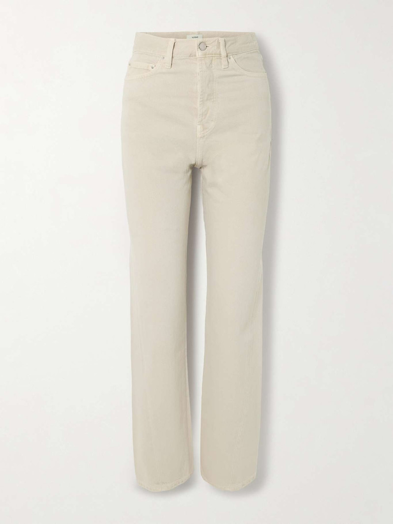 Mid-rise straight-leg organic jeans - 1