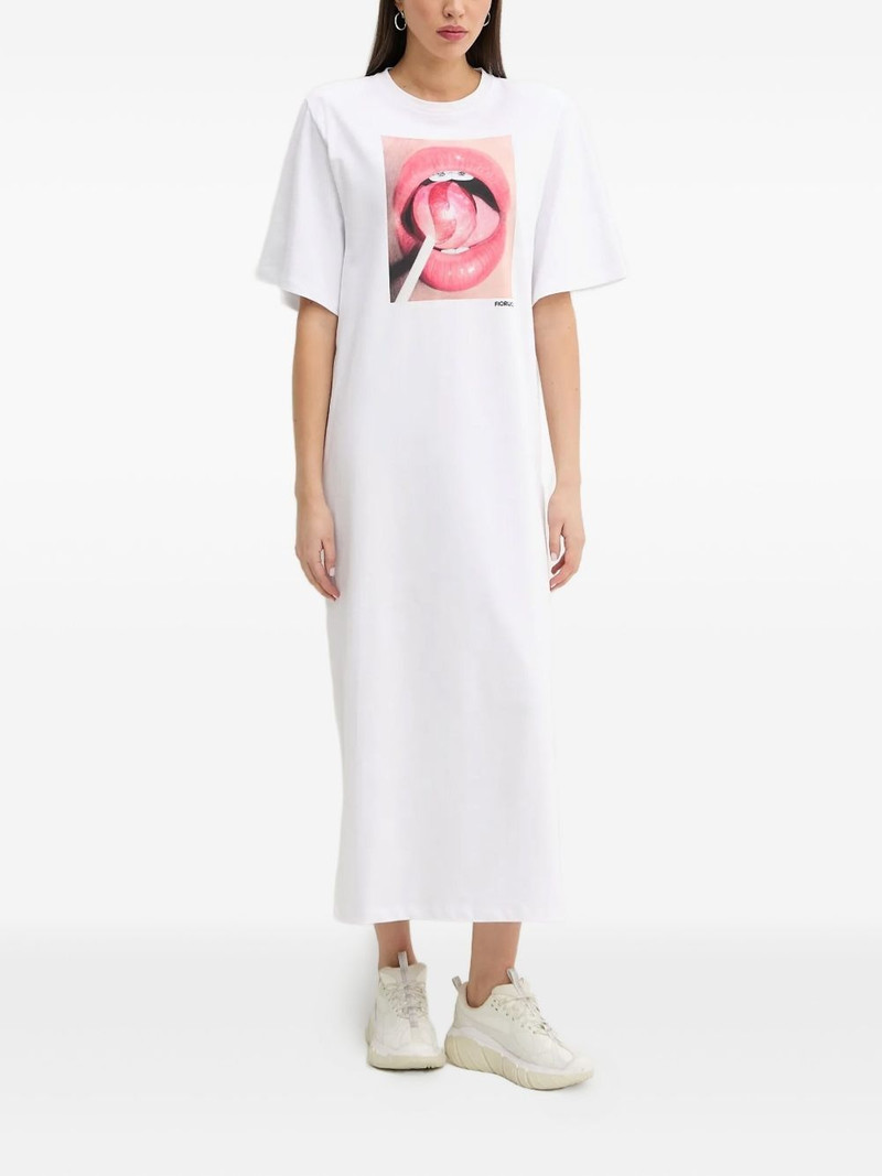 lollipop-print T-shirt maxi dress 1