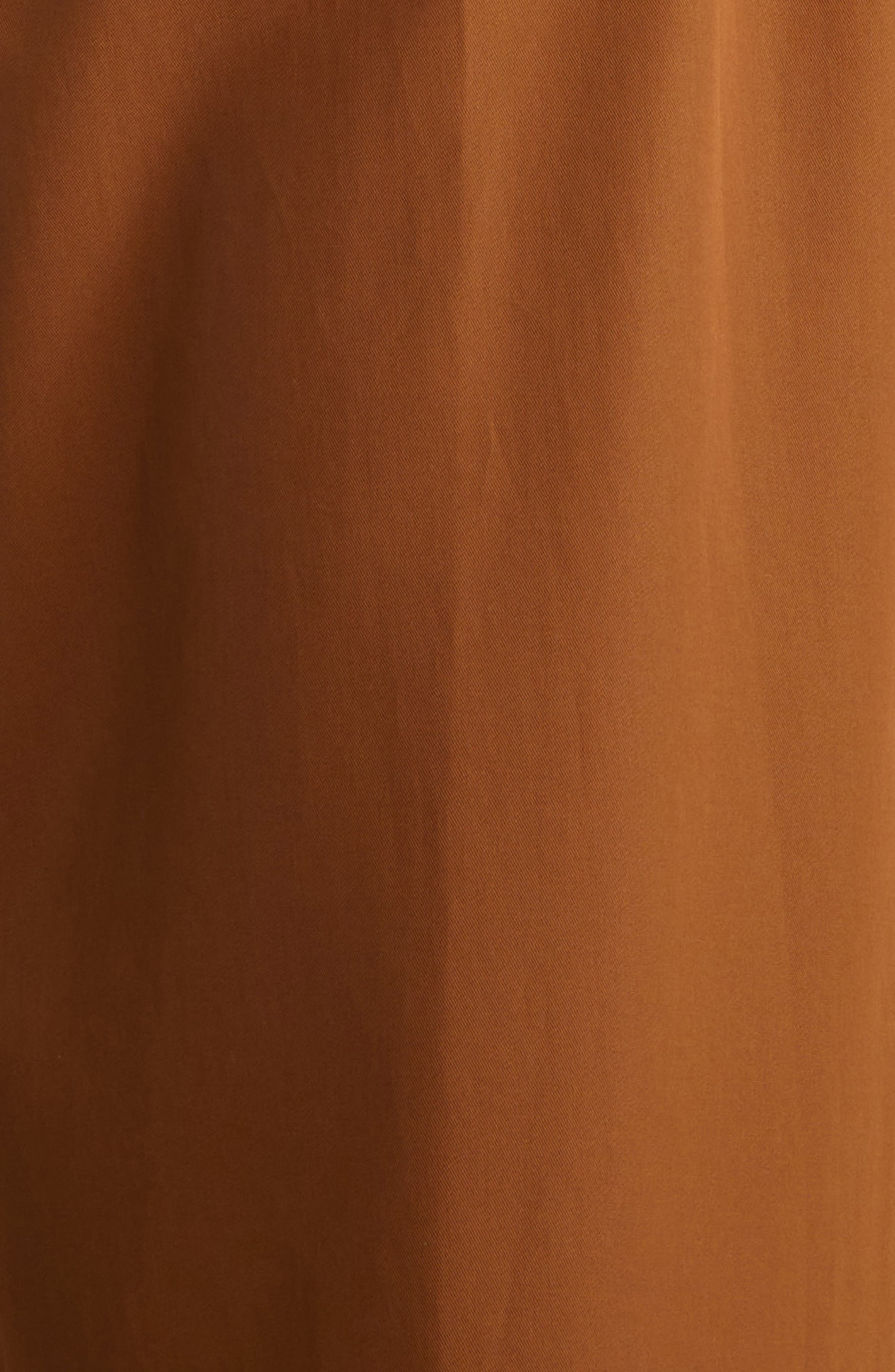 Max Mara Pedaggi Cotton Poplin Fit & Flare Dress in Tobacco at Nordstrom - 6