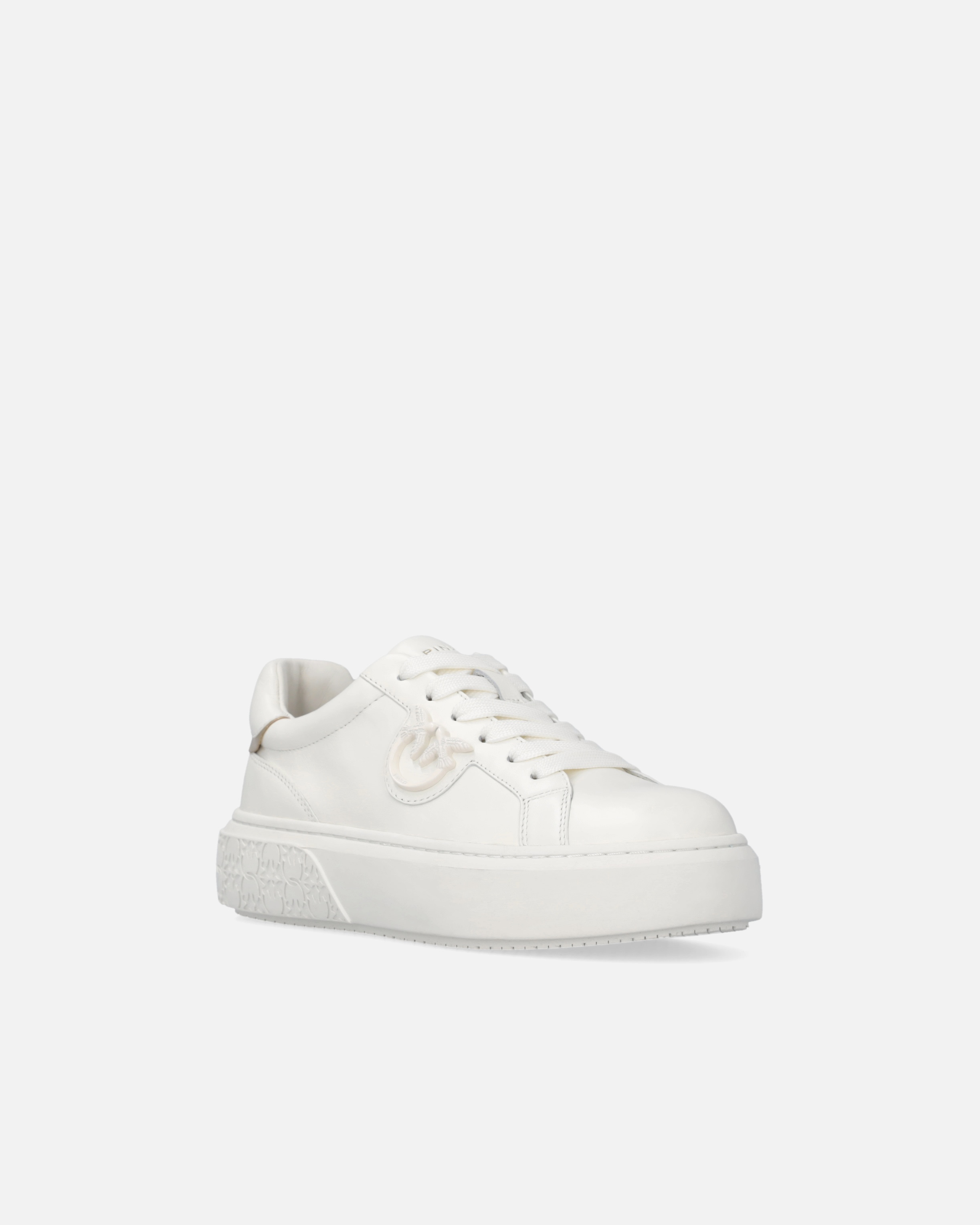 LEATHER TENNIS SHOES WITH PLATFORM SOLE - 2