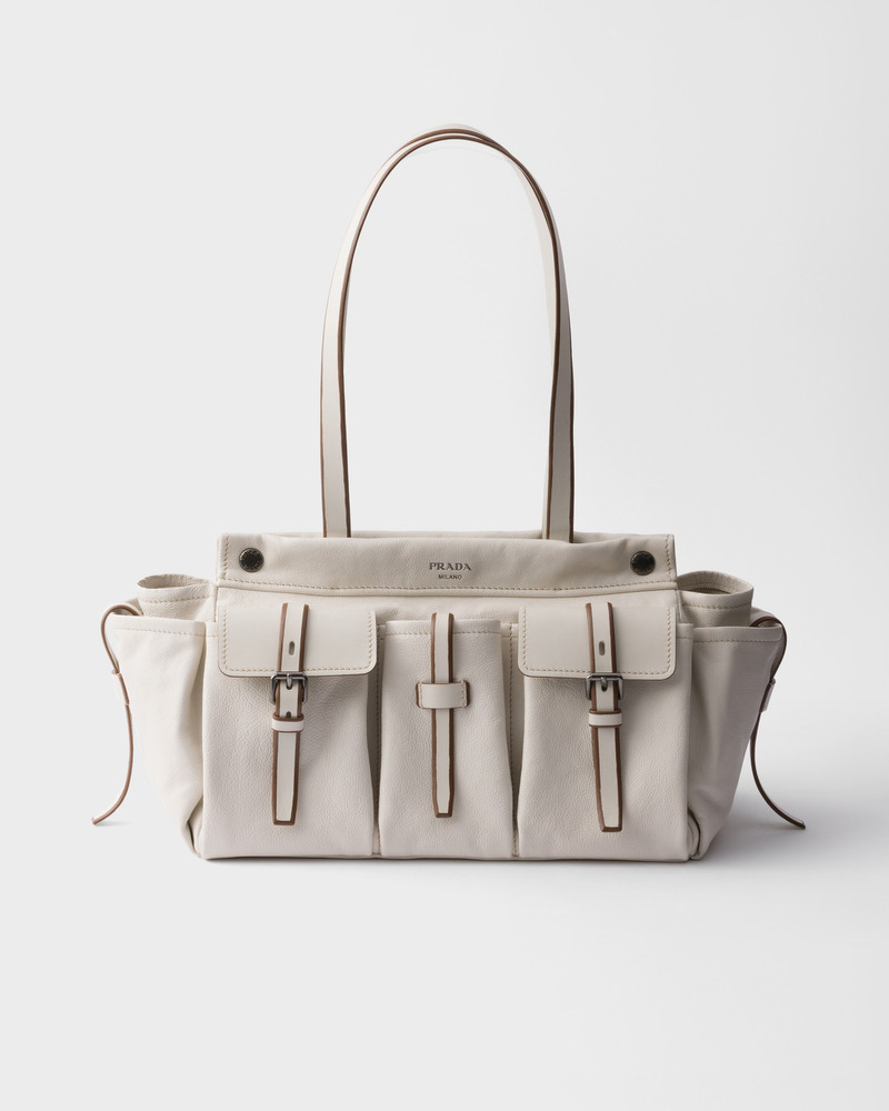 Prada Route large leather tote bag 1