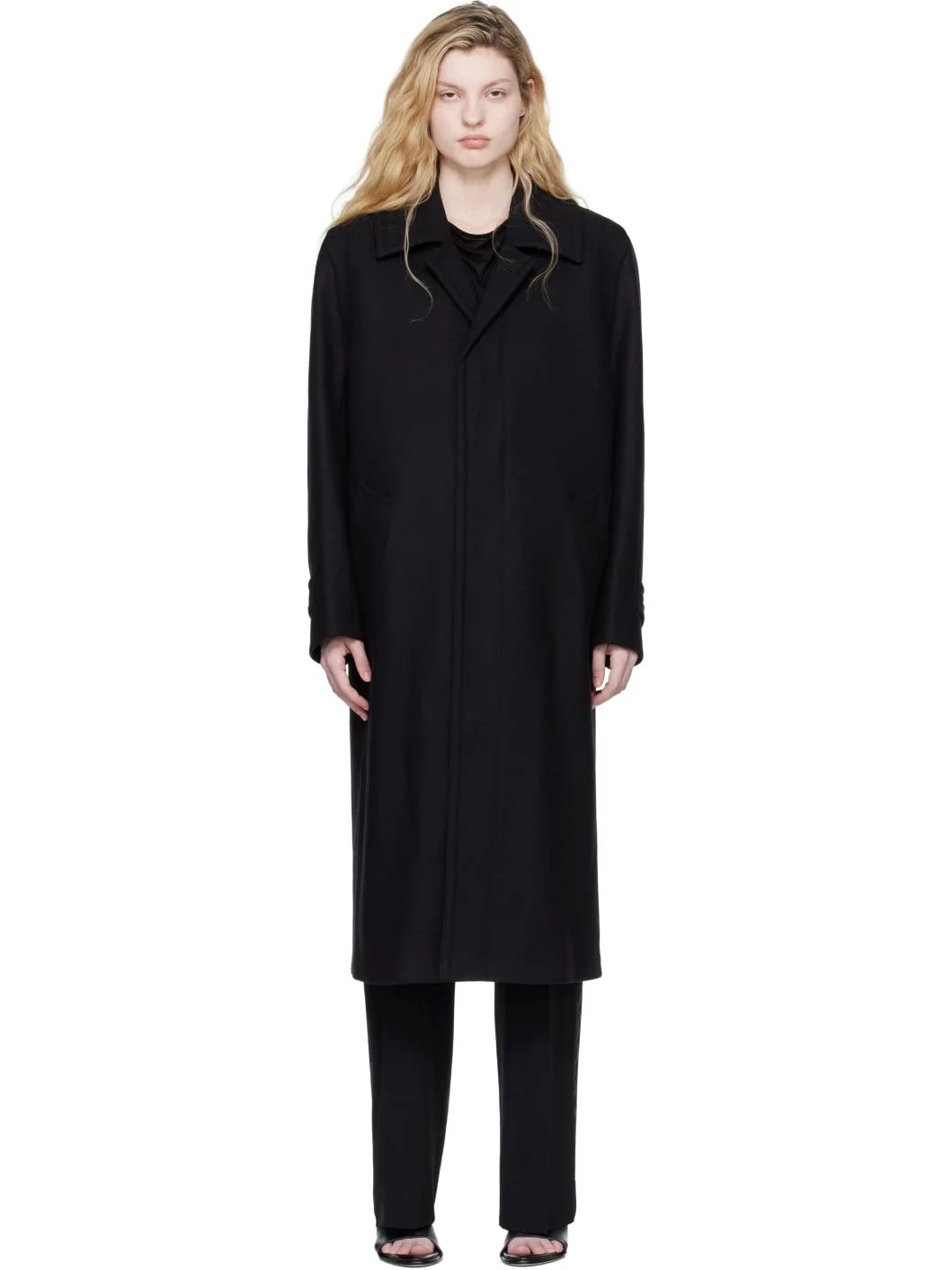 Black Classic Loden Coat - 1