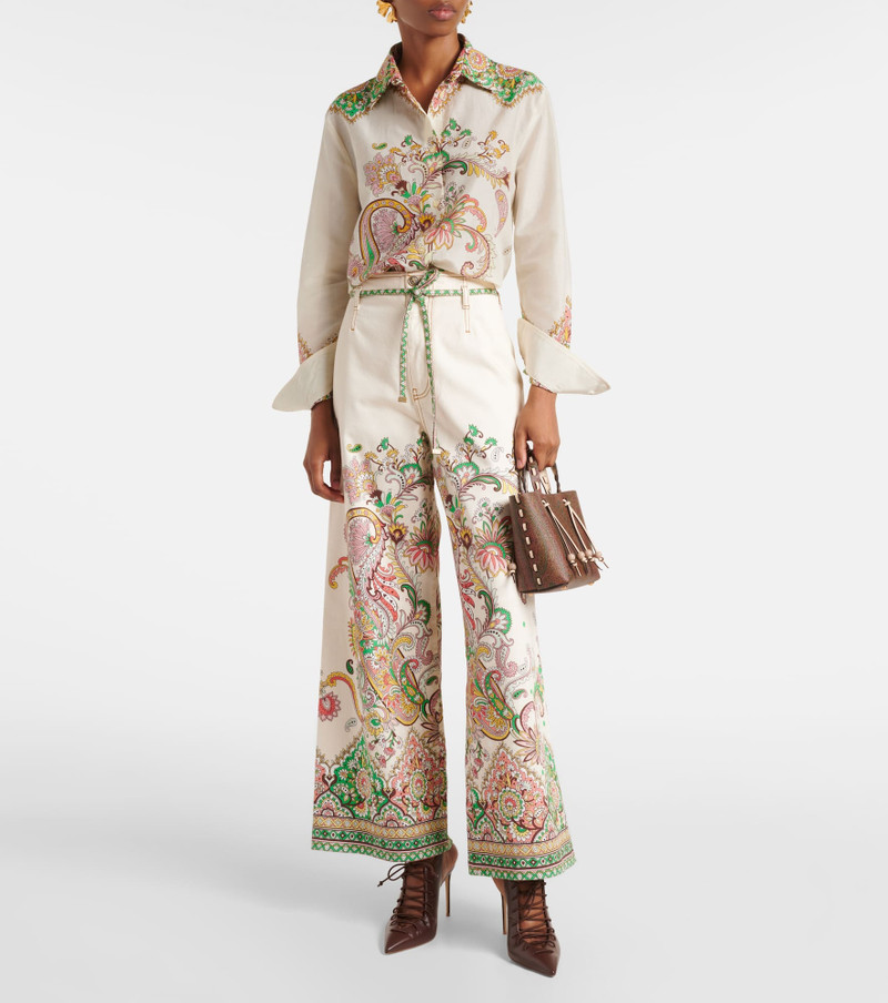 Etro Essentials Small canvas shoulder bag outlook