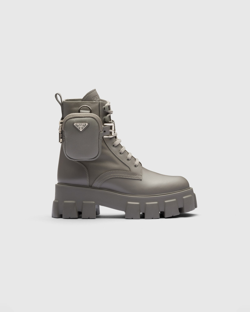 Monolith leather and Re-Nylon boots with pouch 2