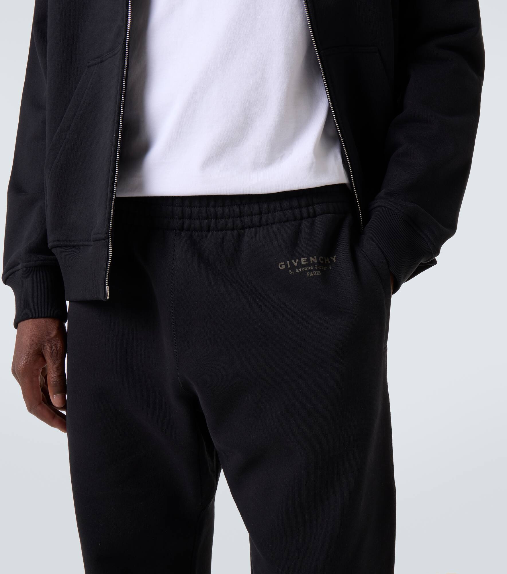 Givenchy Stamp cotton fleece sweatpants - 5