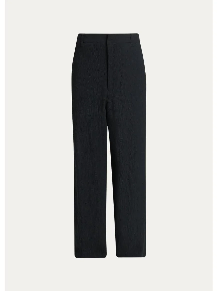 Men's Wool-Blend Slim-Fit Trousers - 1