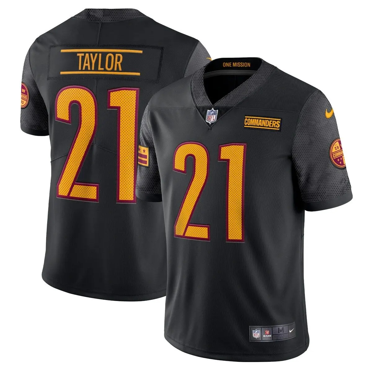 Men's Nike Sean Taylor Black Washington Commanders 2022 Alternate Retired Player Limited Jersey - 1