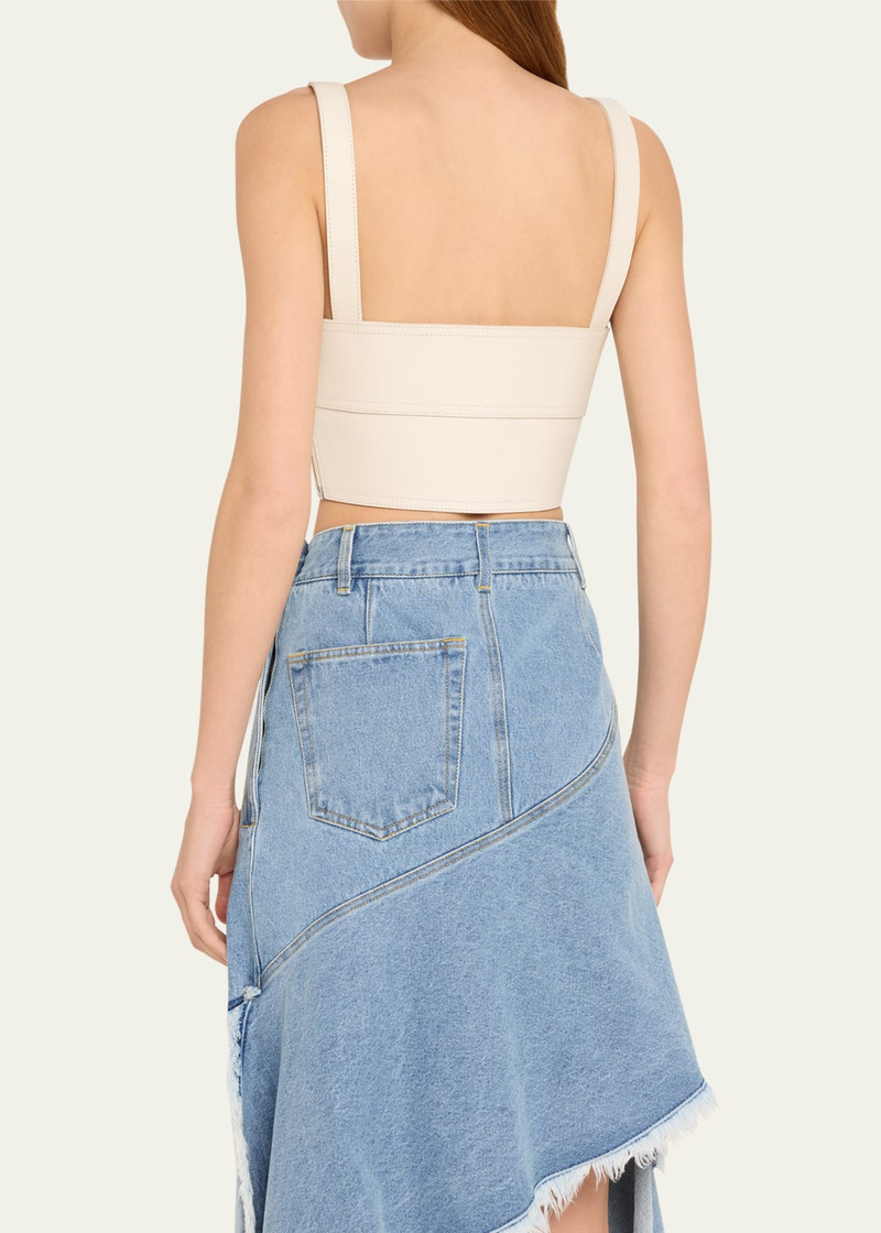 Leather Belt Bustier Top 3