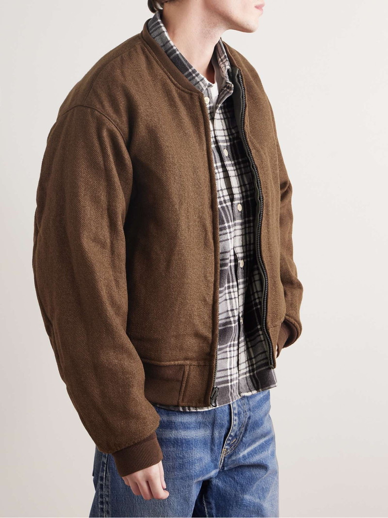 Reversible Printed Cotton-Blend and Twill Bomber Jacket 6