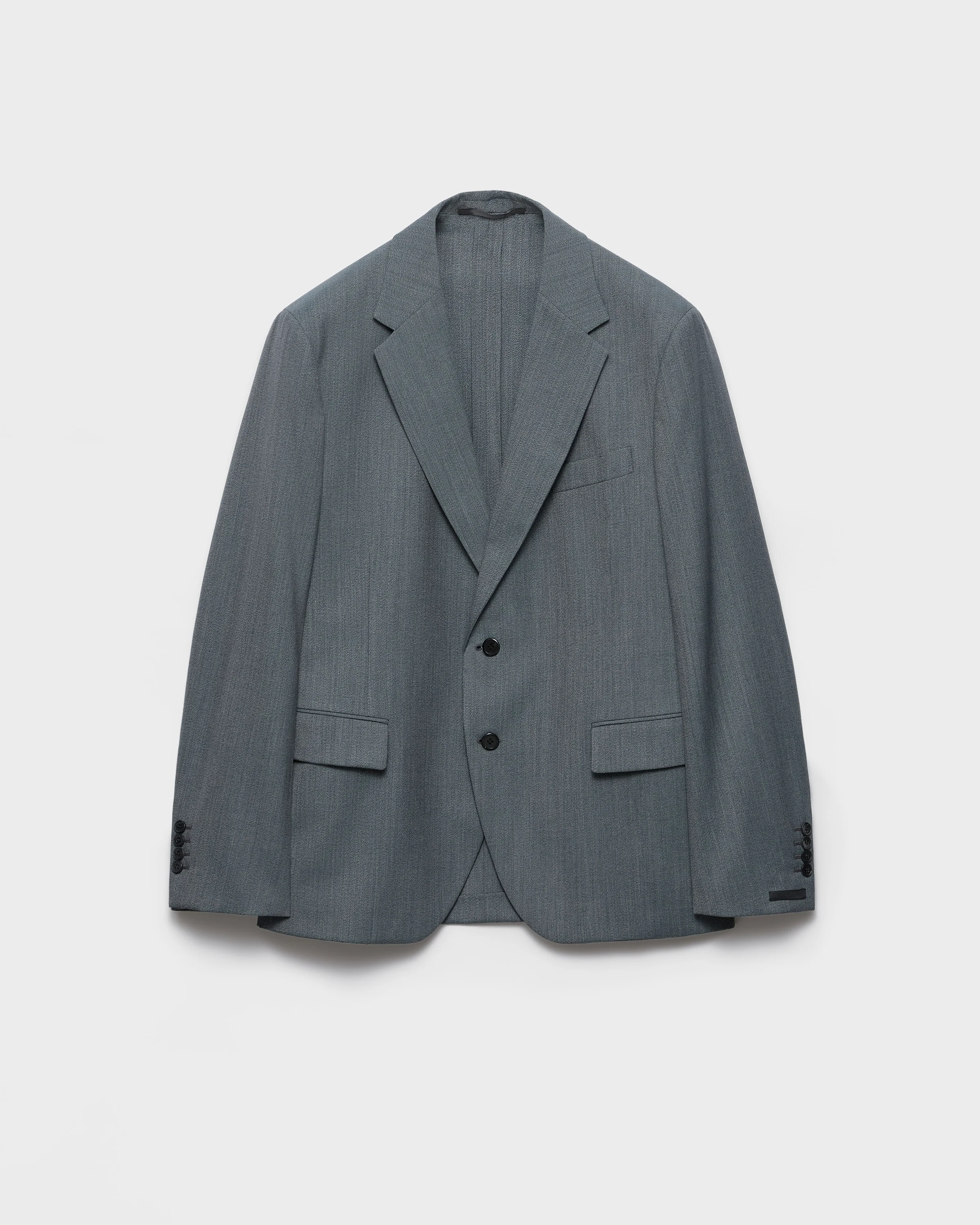 Single-breasted wool jacket - 1