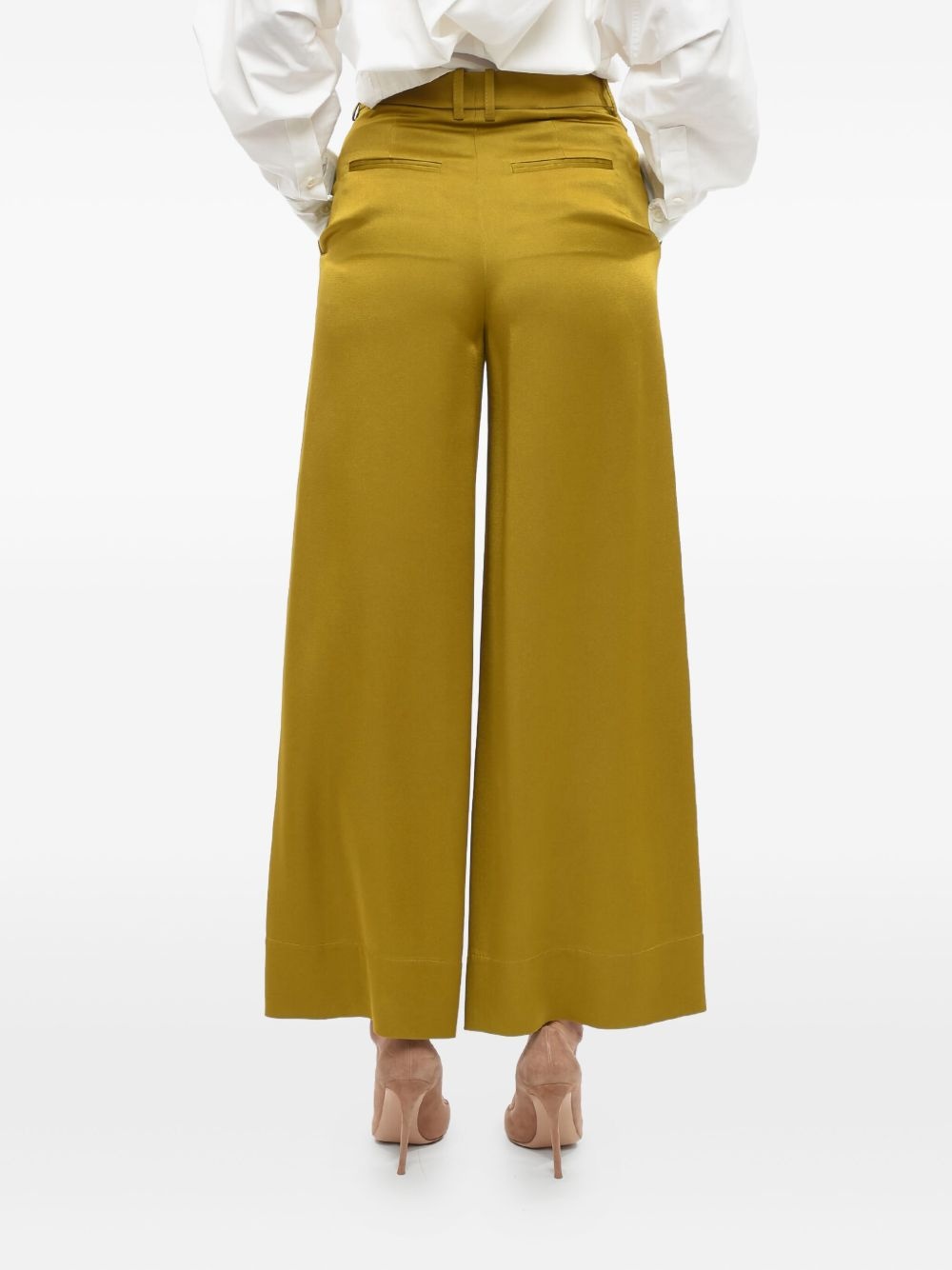 satin palazzo pants - 3