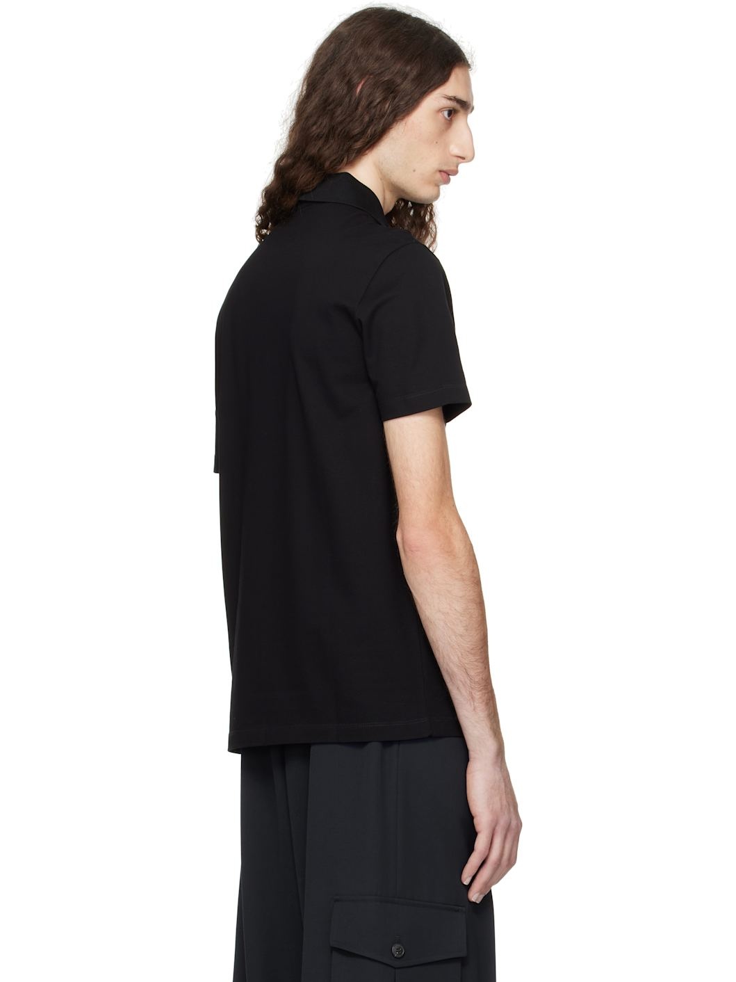 Black Medusa Zip Polo - 3