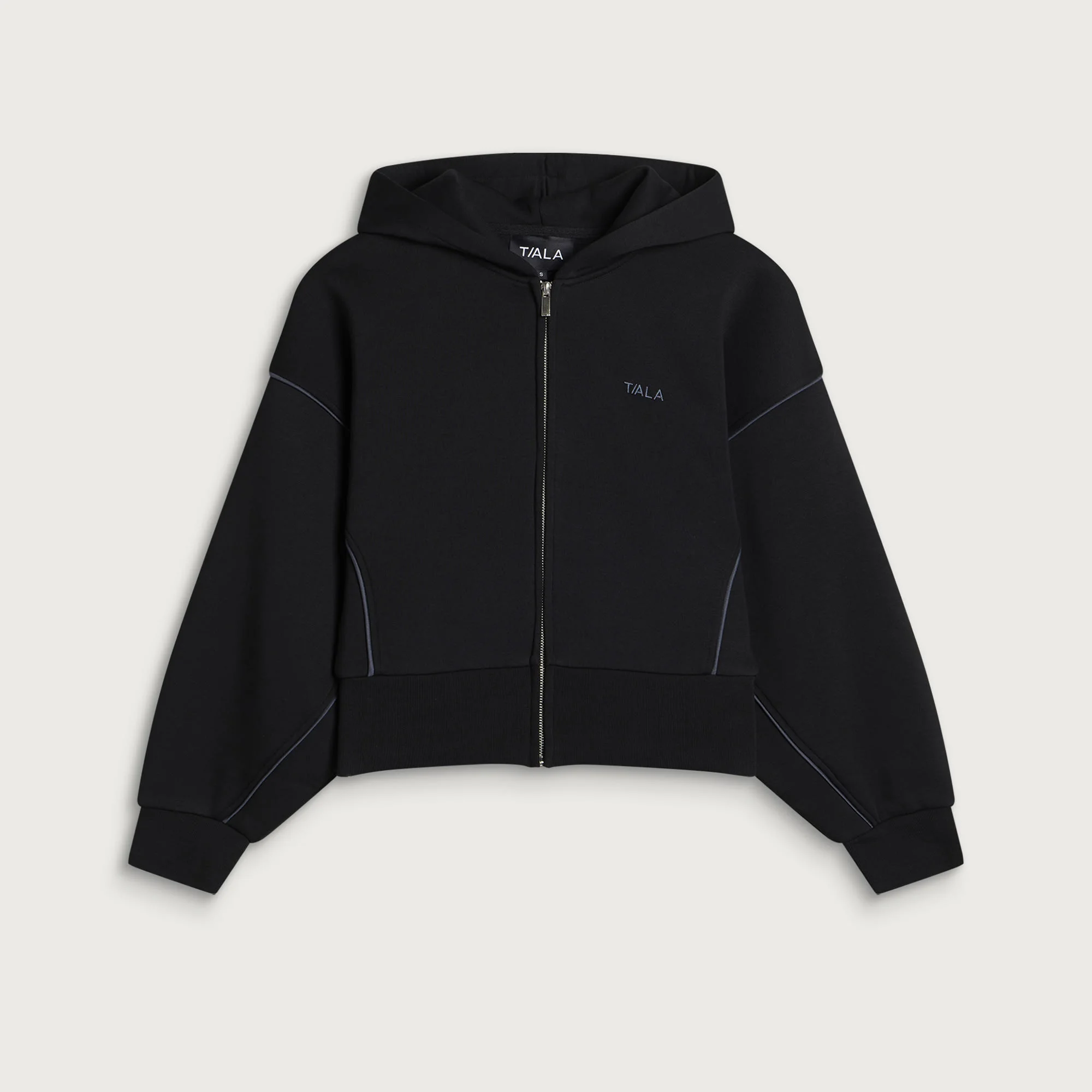TALA Piped Cocoon Zip Through Hoodie - 1