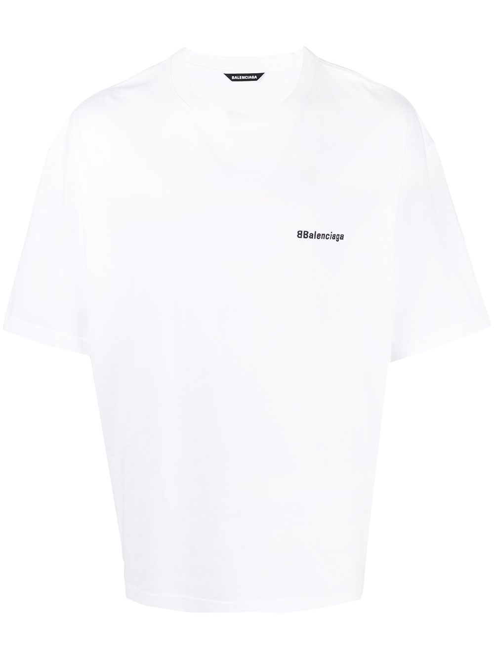 logo-embroidered cotton T-shirt - 1