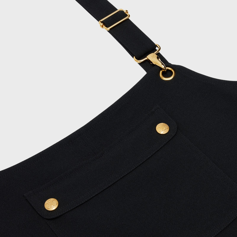 workwear dress in viscose sablé 3