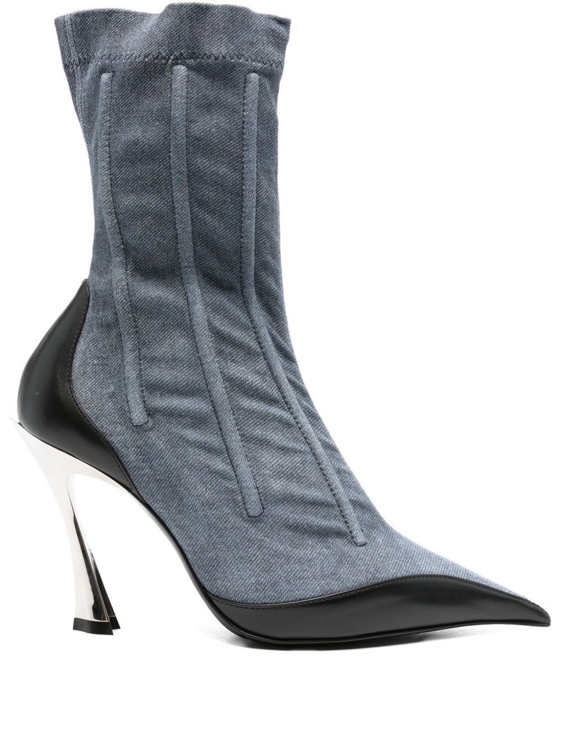 110mm pointed-toe ankle boots 1