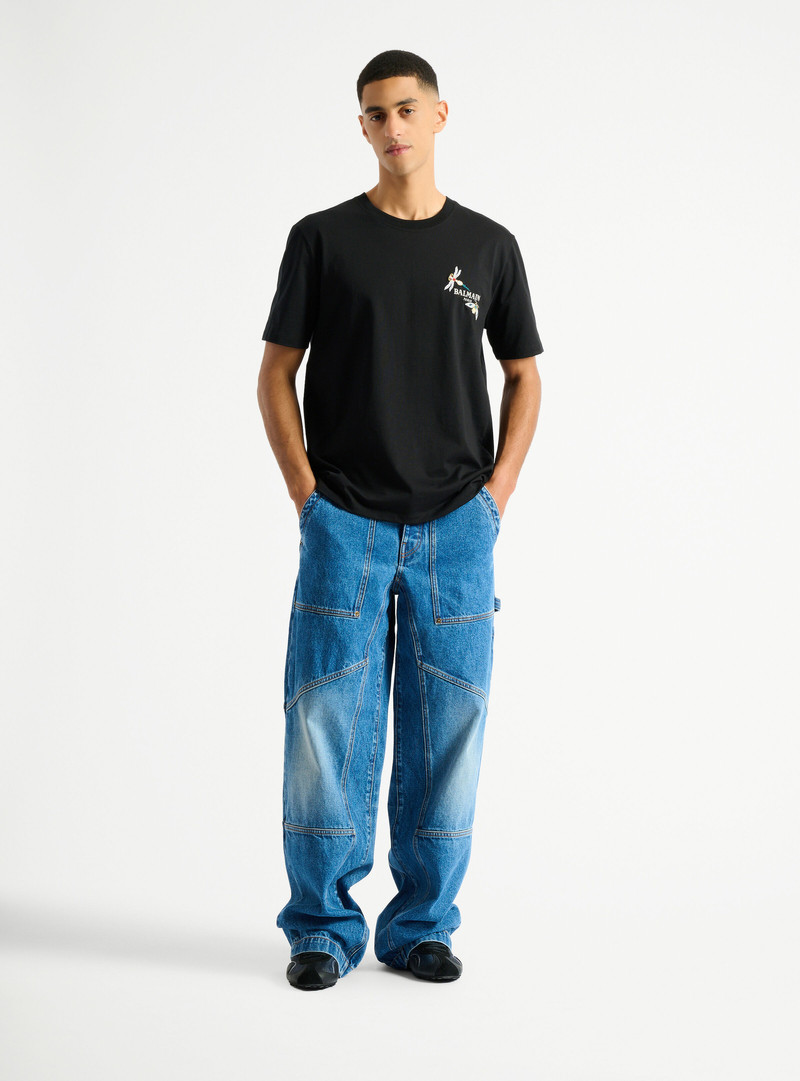 Balmain Blue denim carpenter jeans outlook