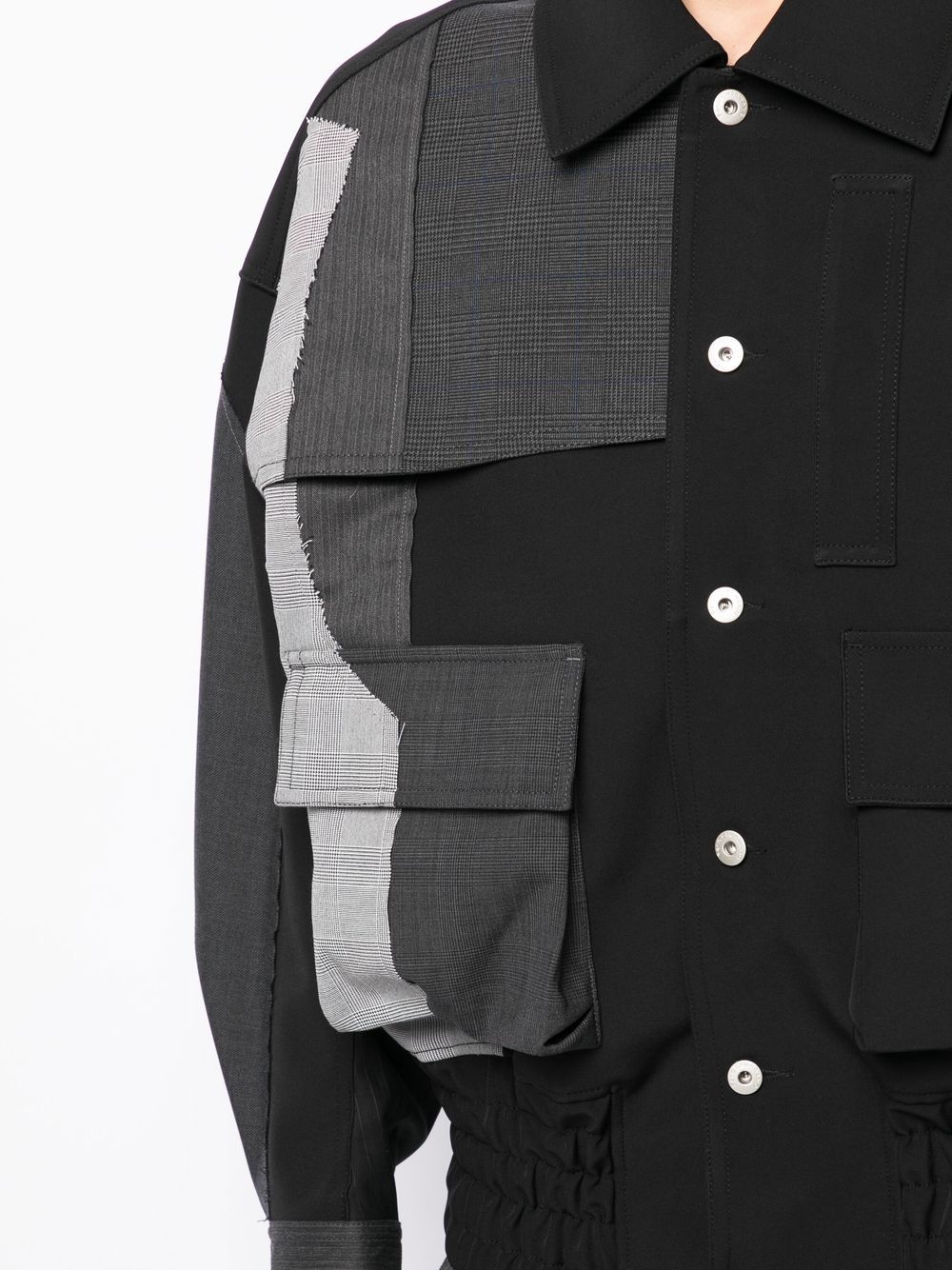 Patchwork Woollen jacket - 5