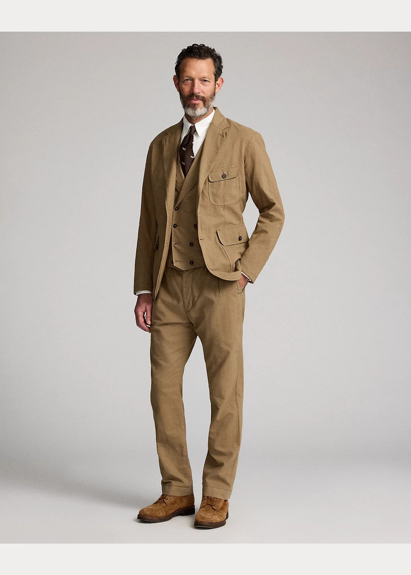 RRL by Ralph Lauren Pleated Cotton-Linen Pant outlook