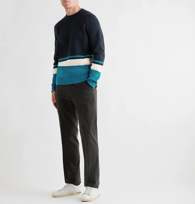 Loro Piana Lexington Striped Ribbed Baby Cashmere Sweater outlook