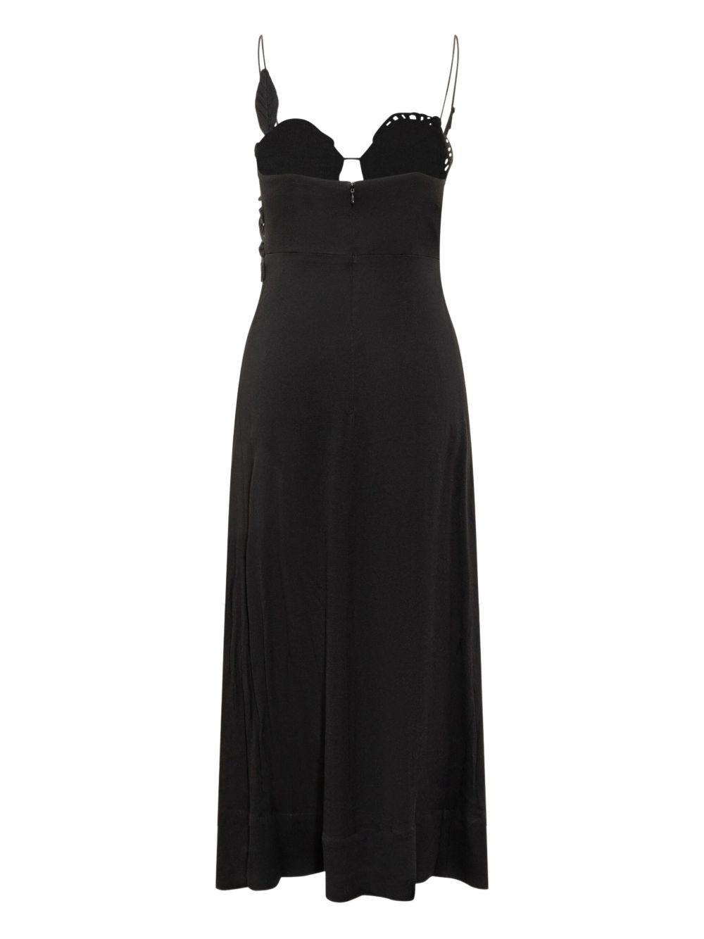 lace-embellished slip dress - 2