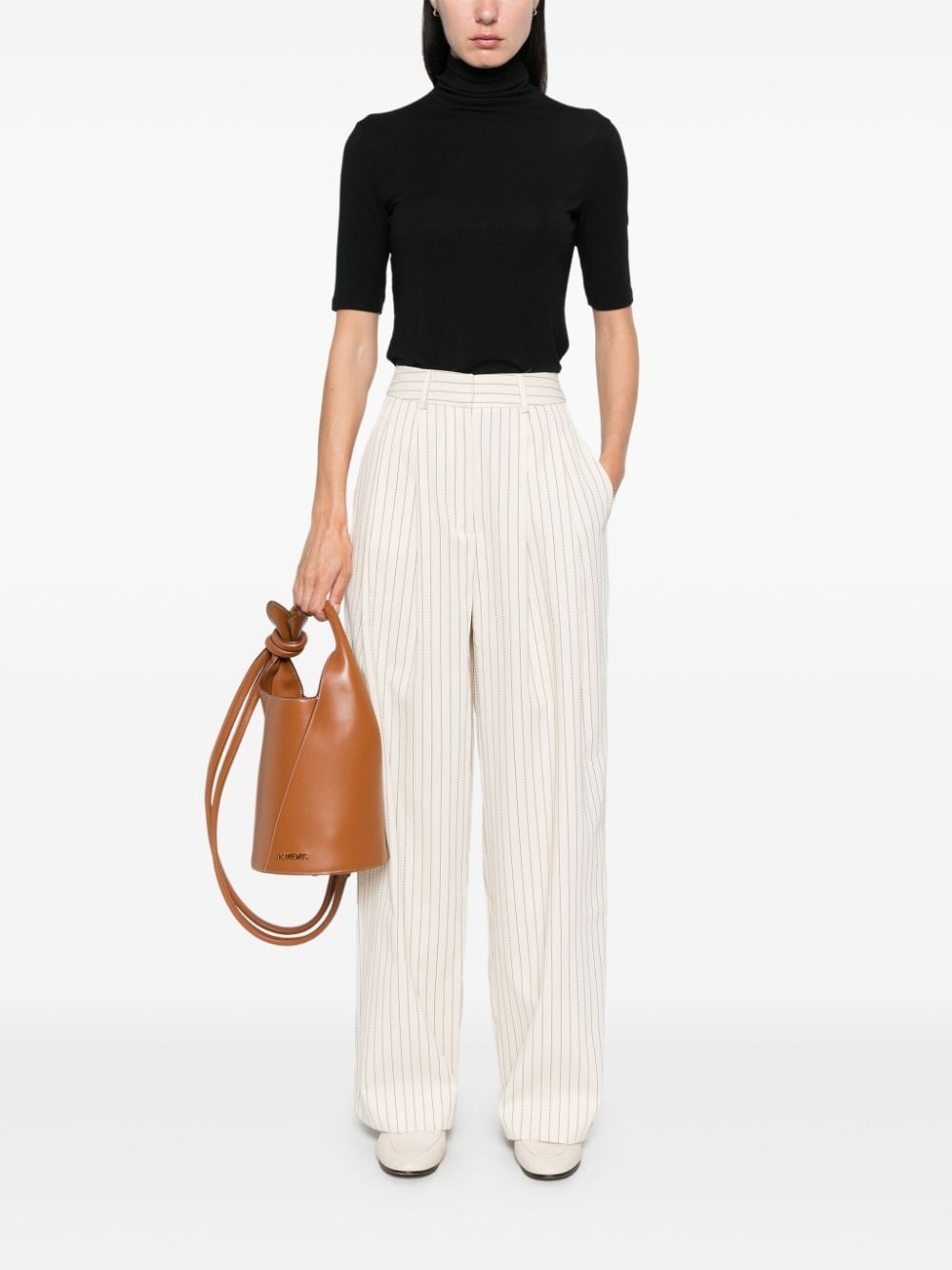 elbow-Sleeve roll-neck top - 2