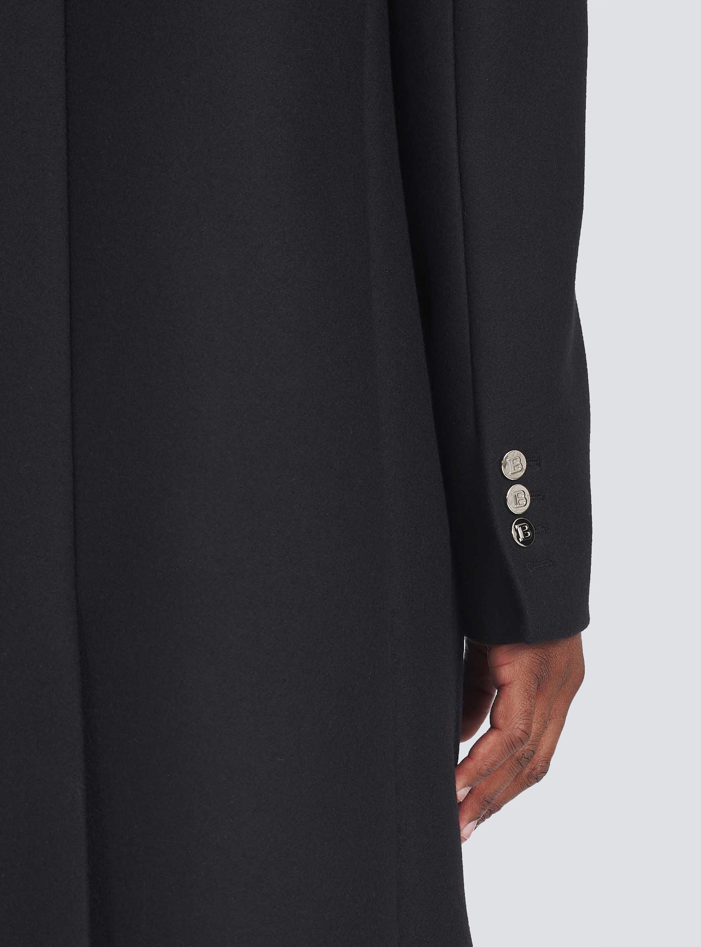 Long asymmetrical wool coat - 6