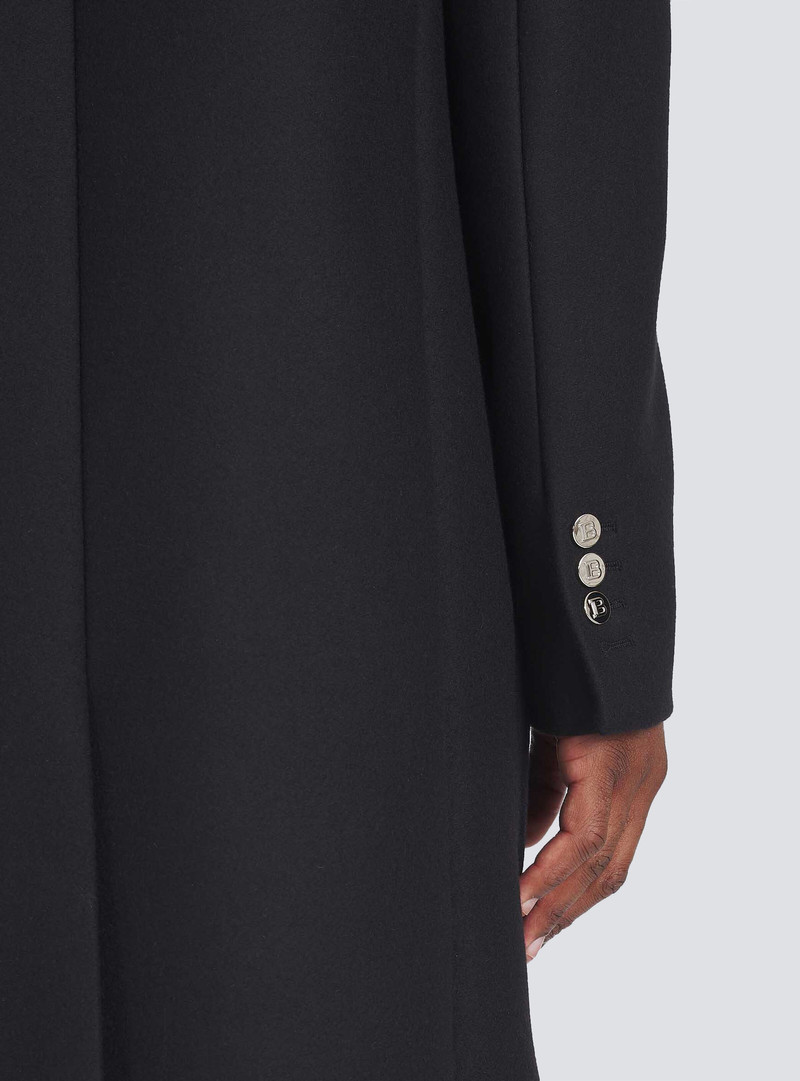 Long asymmetrical wool coat 6