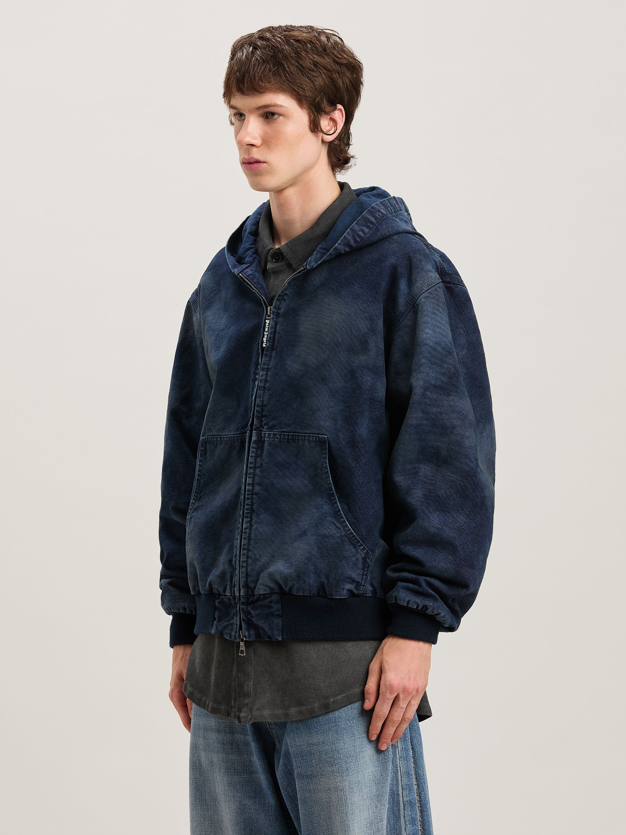 Curved logo Dyed Bomber - 4