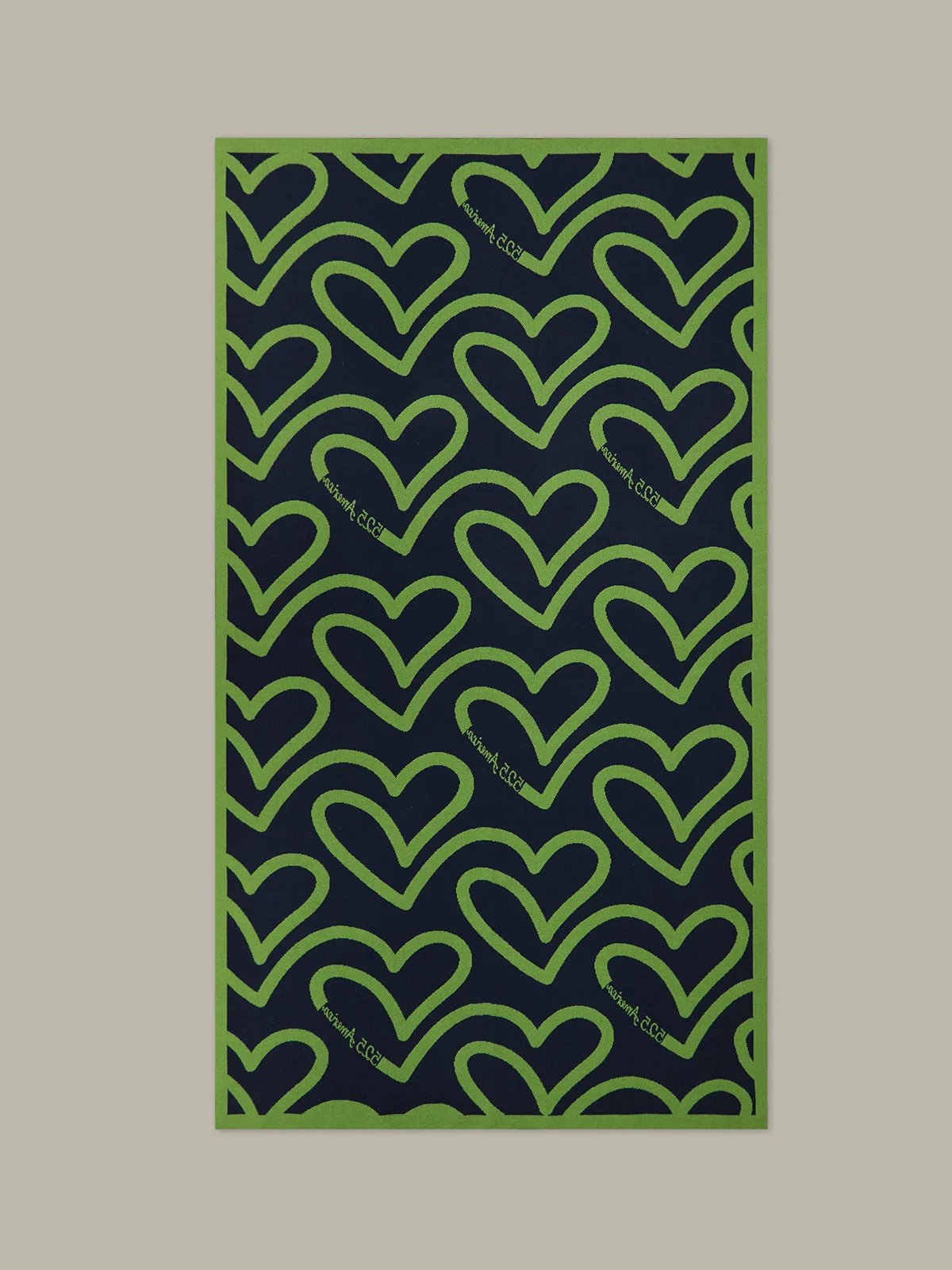 Wisteria: Heart and Logo Cotton Throw - 1