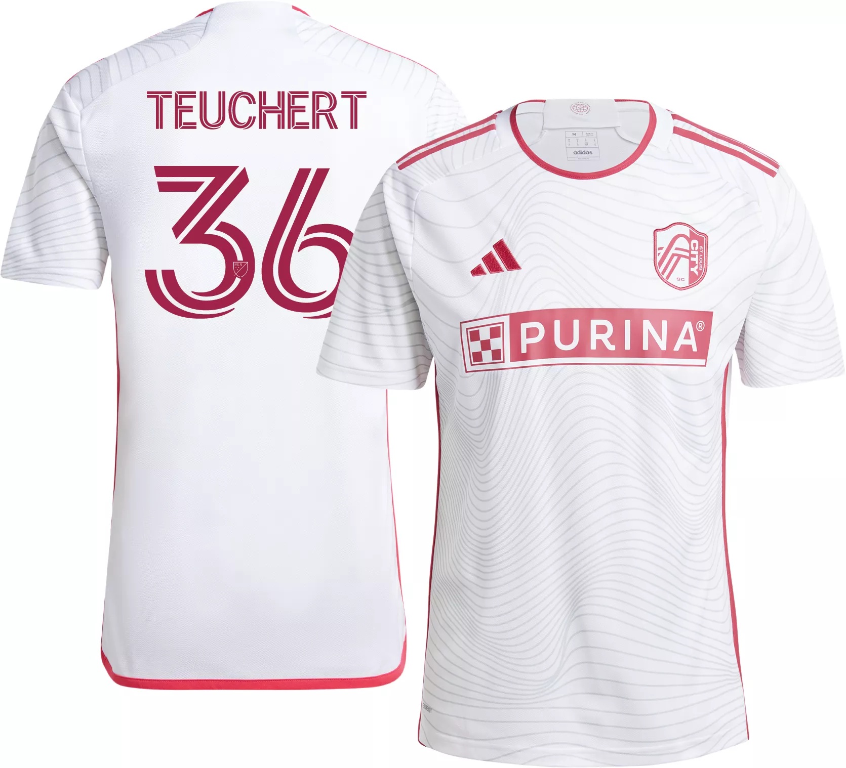 adidas Adult St. Louis City SC Cedric Teuchert #36 2025 Secondary Replica Jersey - 1
