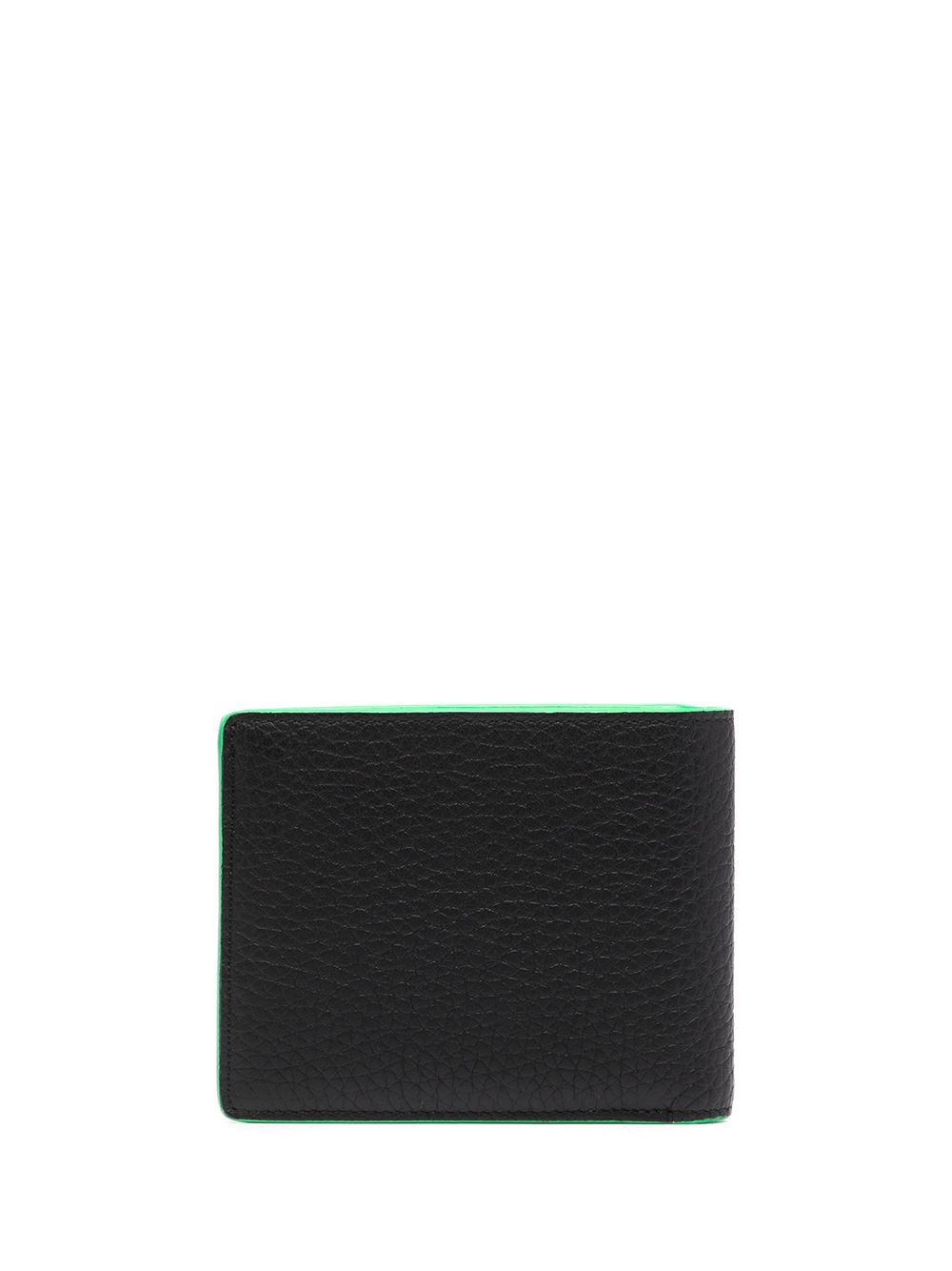 contrast-lining leather wallet - 2