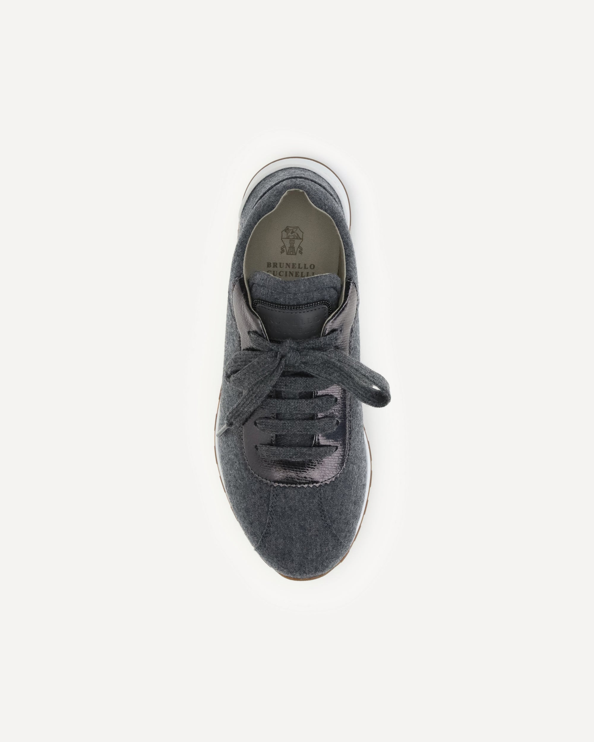 Virgin wool flannel Sneakers - 4