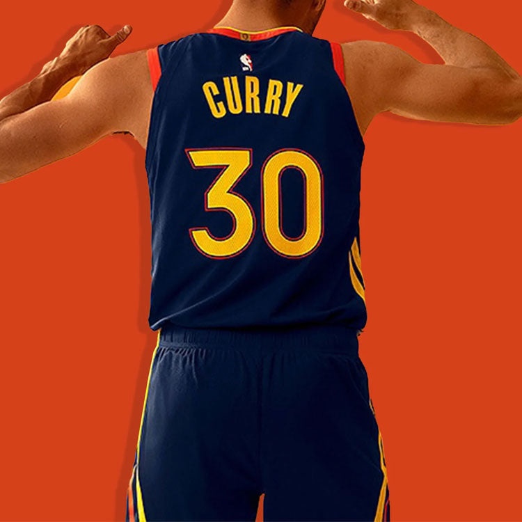 Nike NBA Stephen Curry Golden State Warriors Jersey City Edition Dark blue CN1729-421 - 5