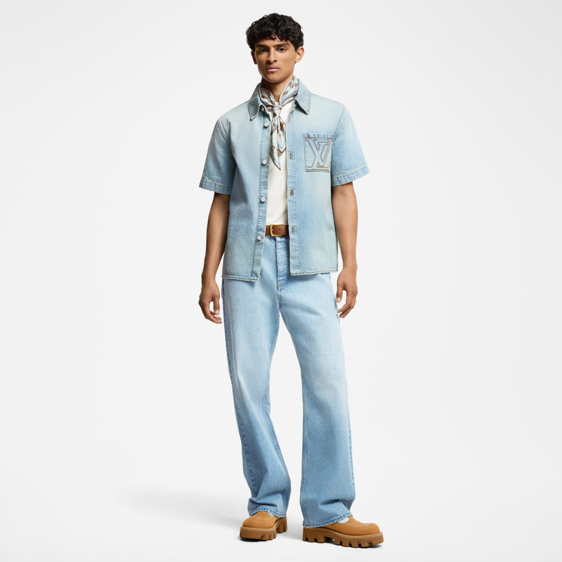 Louis Vuitton Short-Sleeved Denim Shirt outlook