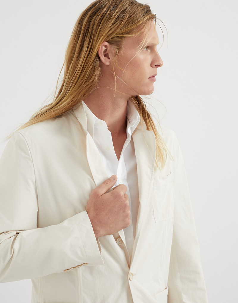 Water-resistant microfiber outerwear blazer 3