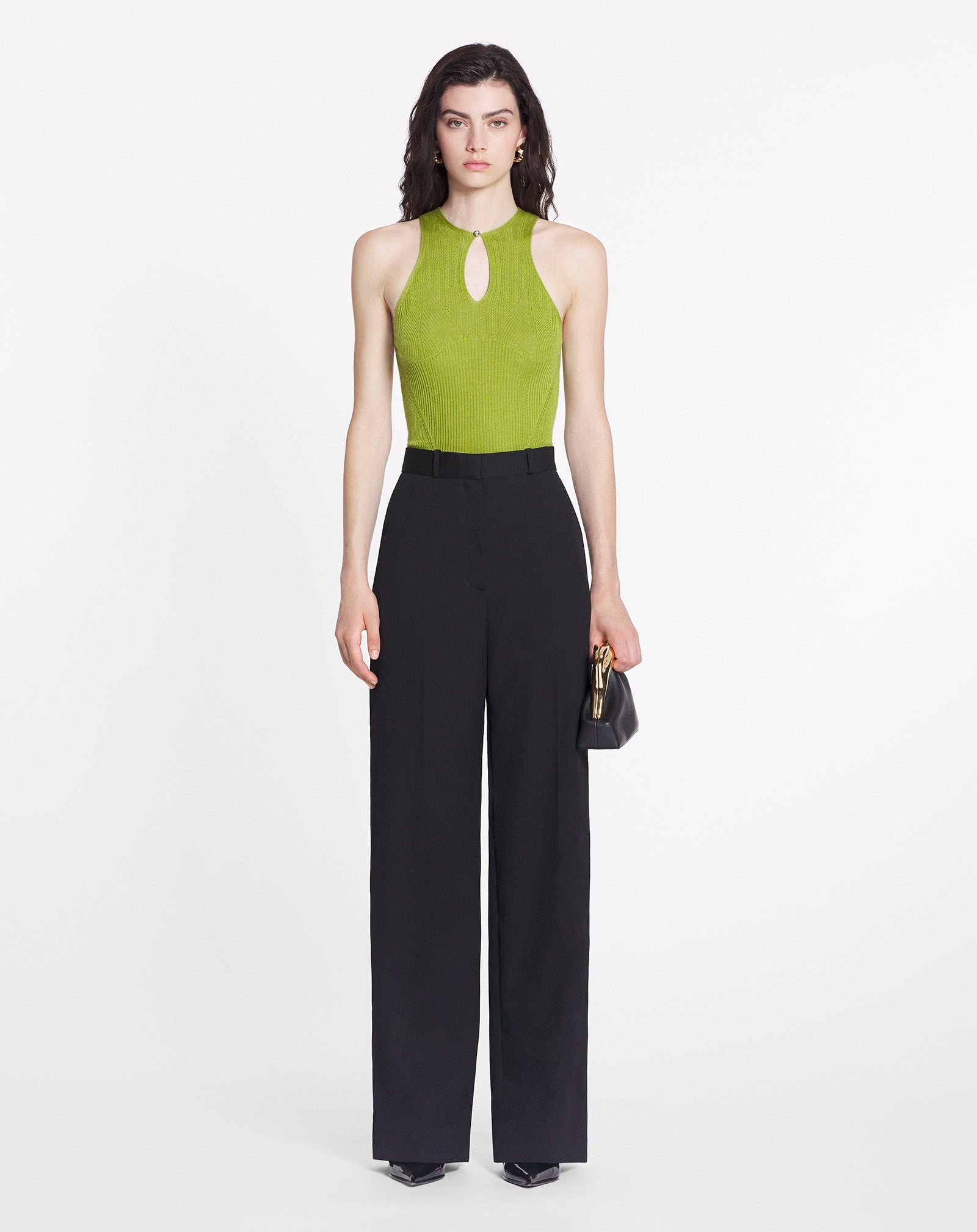 SLEEVELESS TOP WITH BACK COLLAR - 2