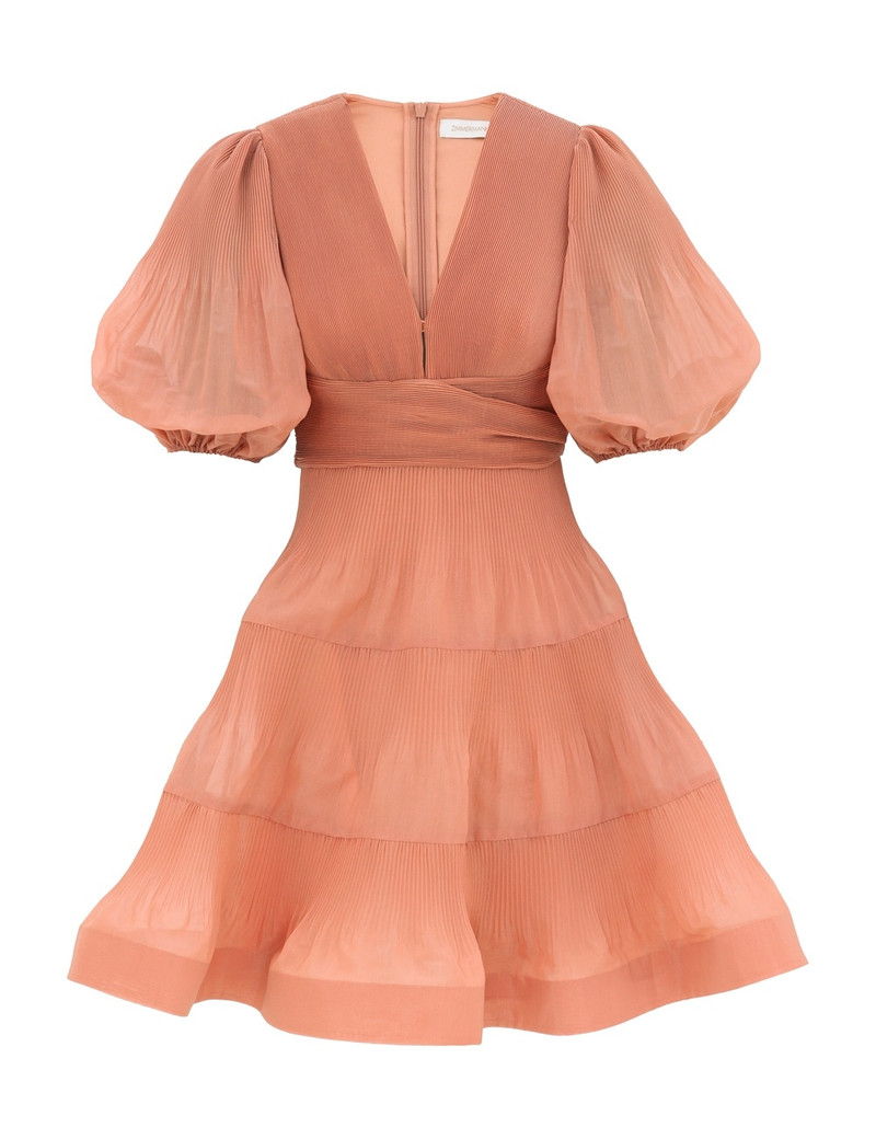 PLEATED MINI DRESS - 1