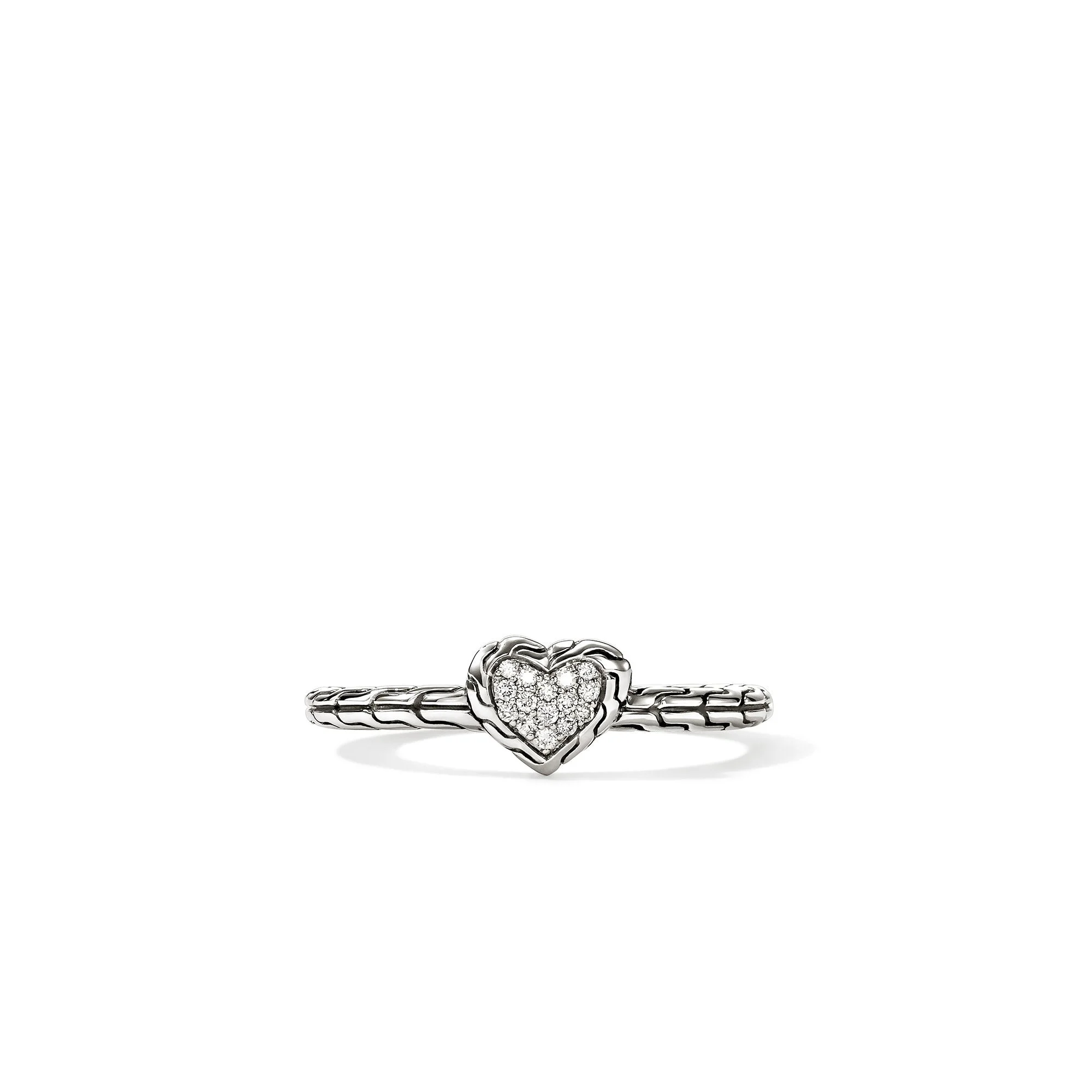 JH Essential Heart Ring, Sterling Silver, Diamonds - 1