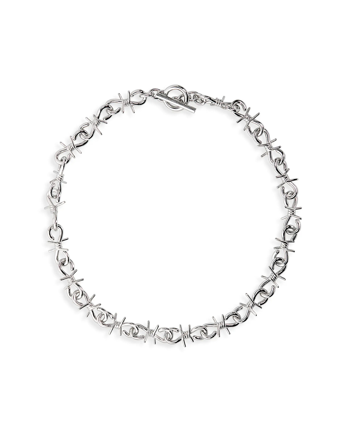 UNDERCOVER UP2C4N01 Barbed Wire Necklace Silver | likelihood