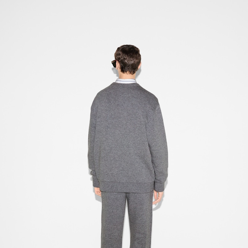 Embroidered wool knit sweater 4