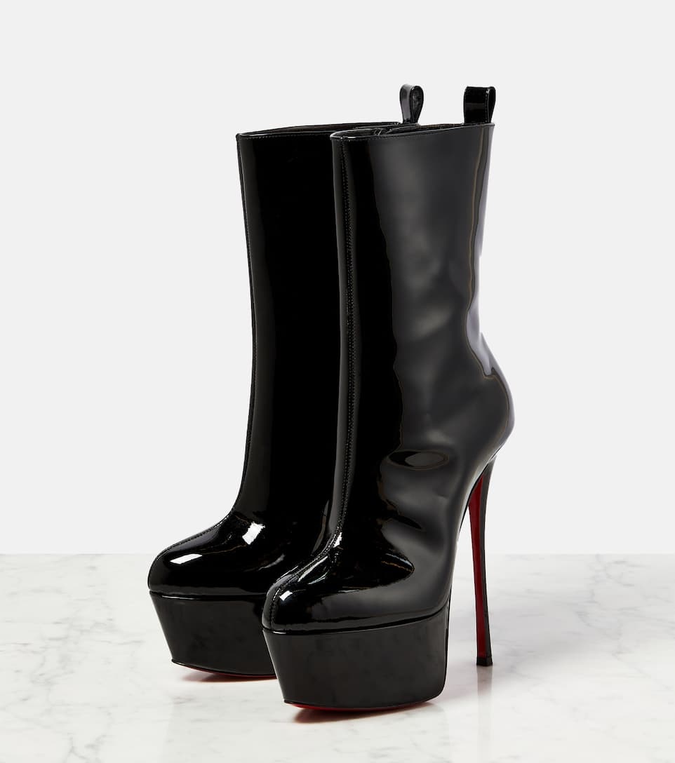 Dolly Alta 160 Leather Platform Pumps in Black - Christian Louboutin