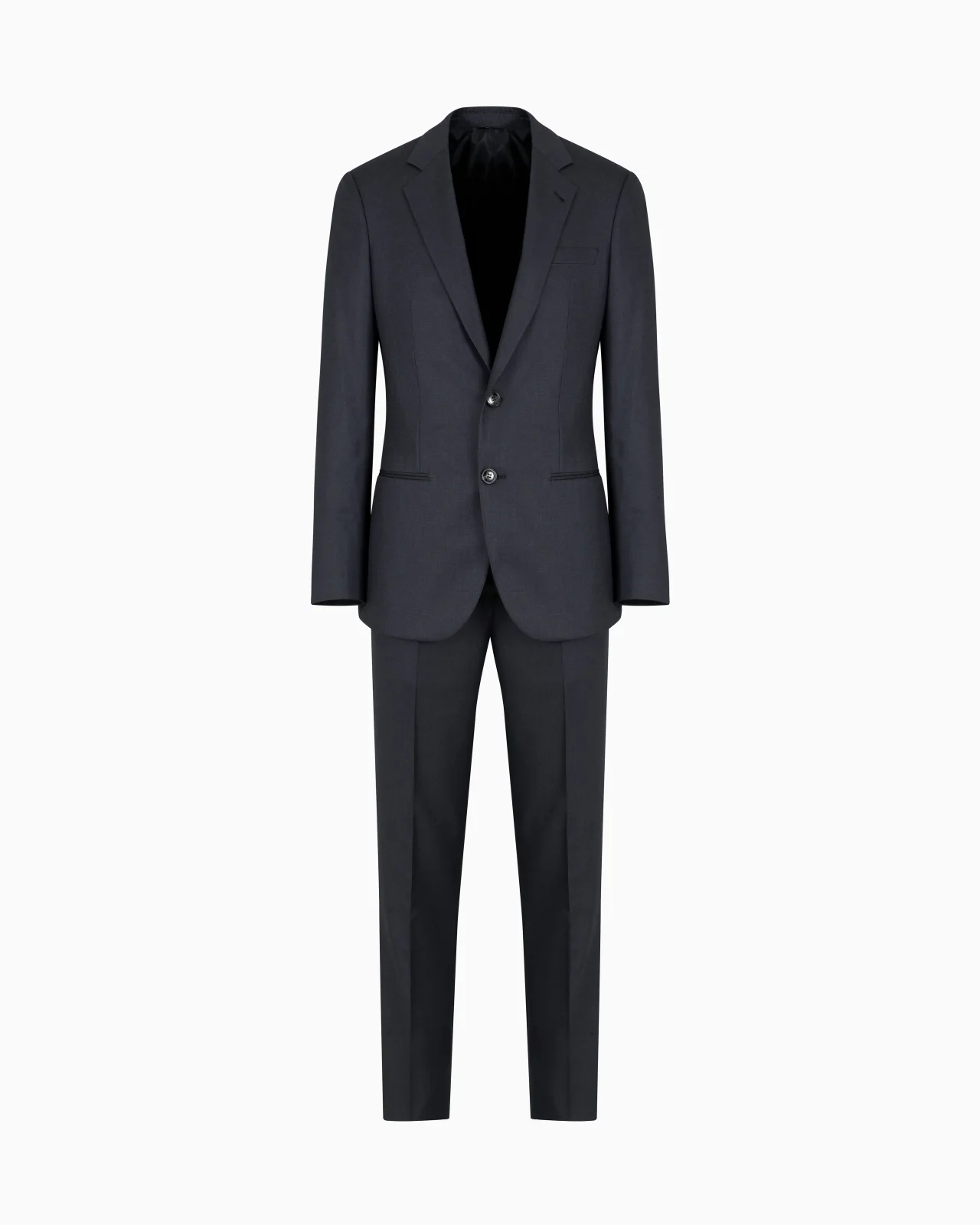 Manhattan Line virgin-wool single-breasted suit with a micro-check motif - 1