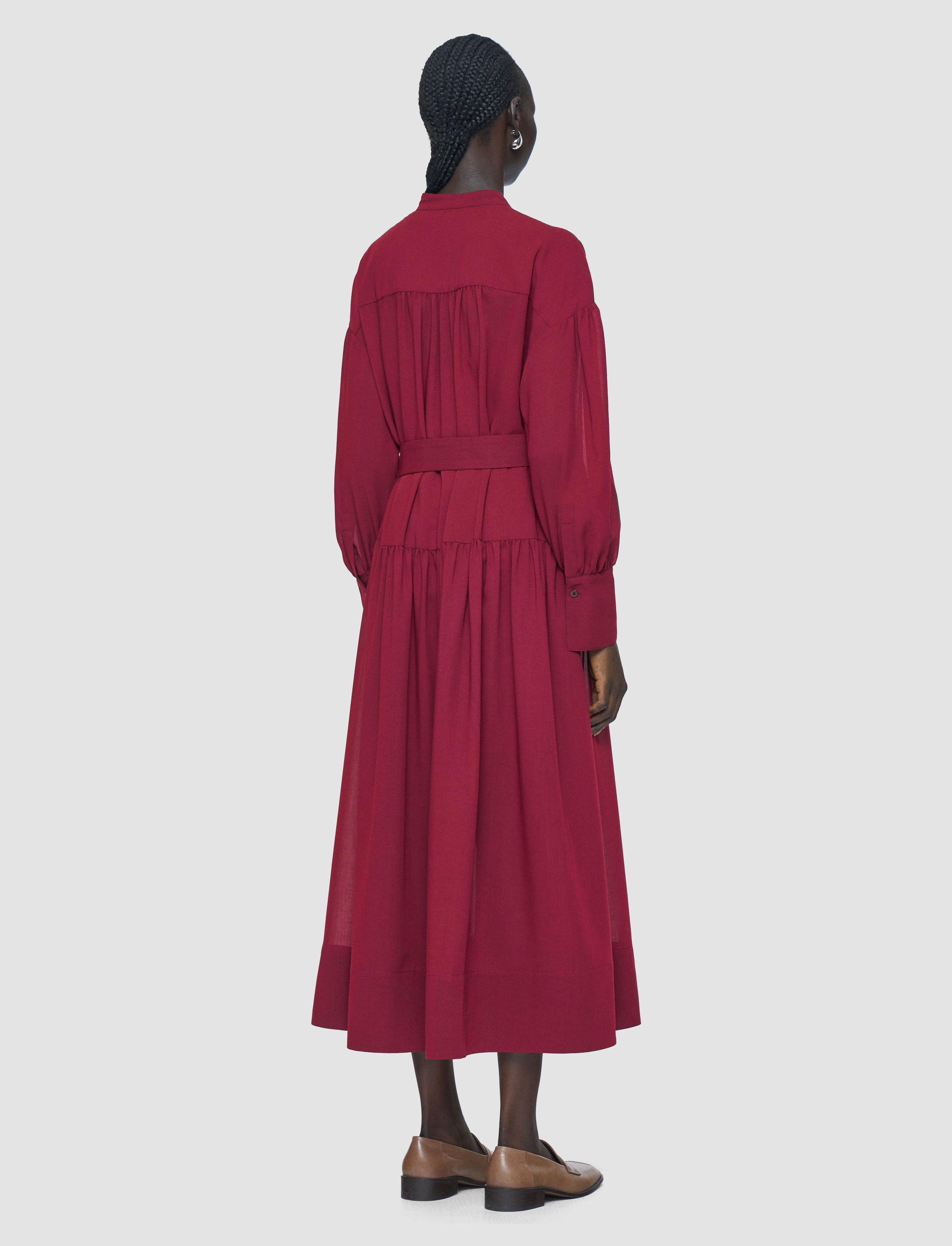 Emma Wool Voile Dress - 3